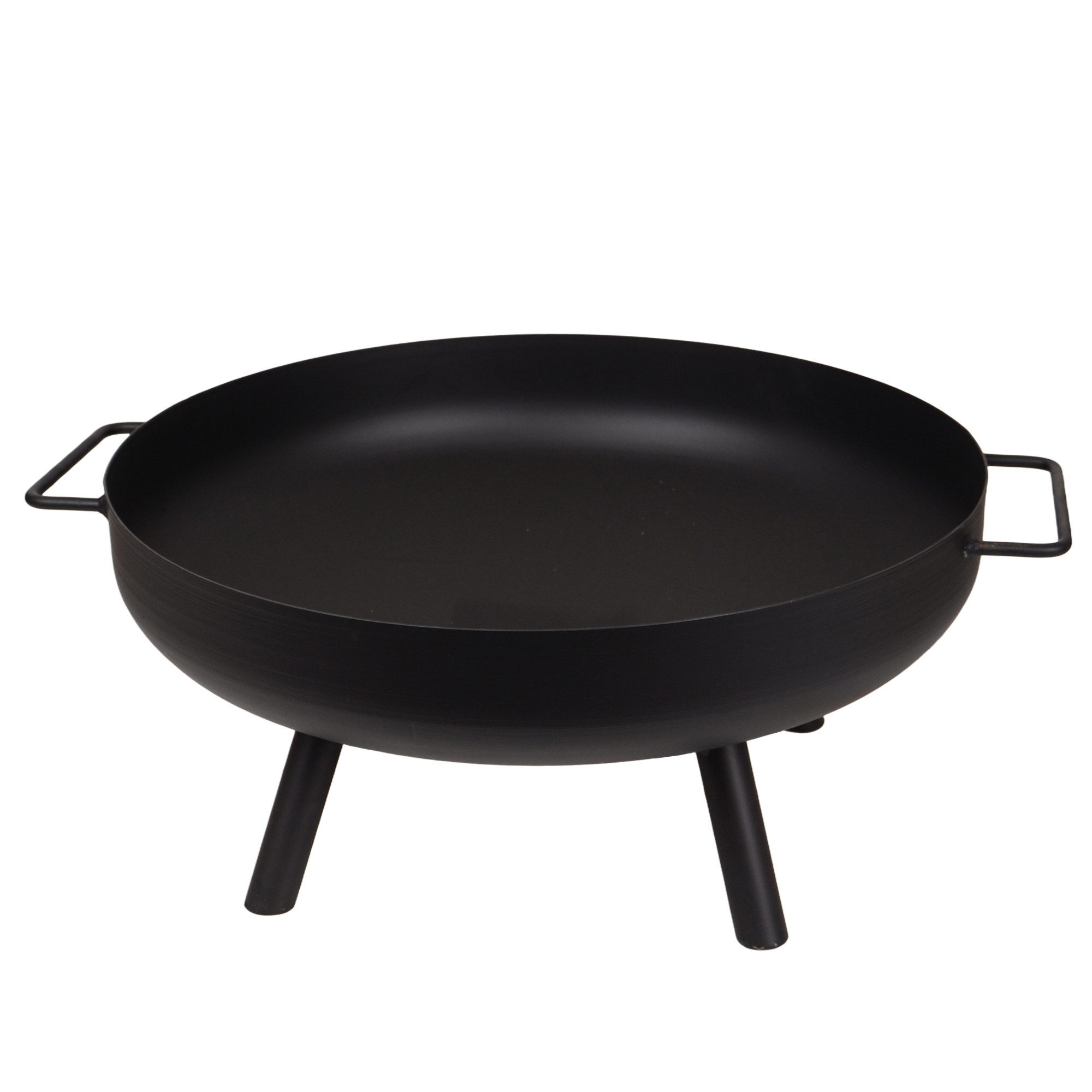 UNUS GARDEN Feuerschale Feuerschale "Arno" Metall, schwarz, (50cm Durchmesser), Feuerstelle, Feuerkorb - modern und dekorativ