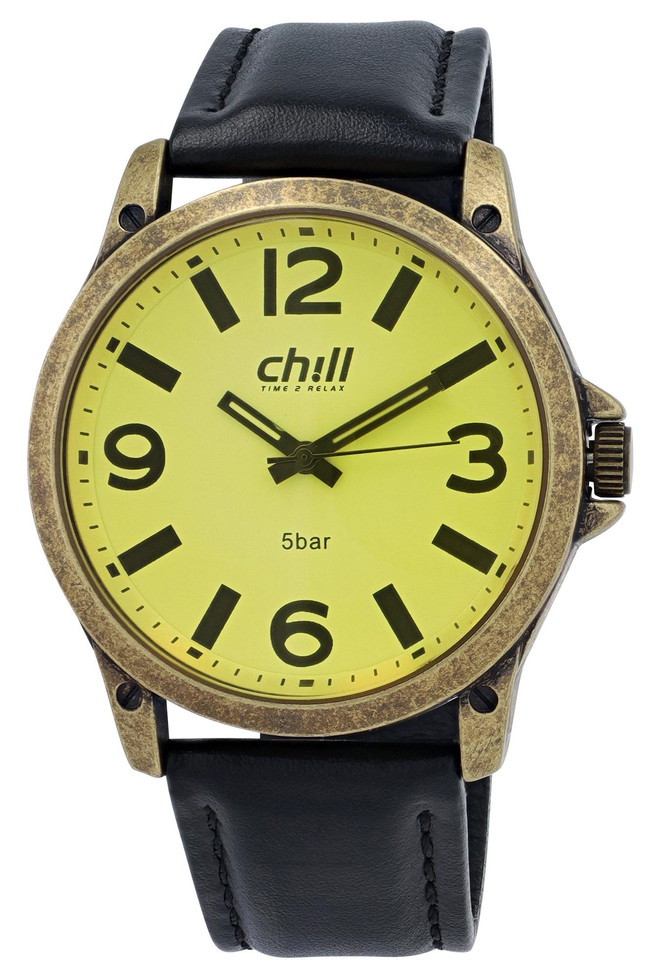Chill Quarzuhr goldfarbig, 5 ATM