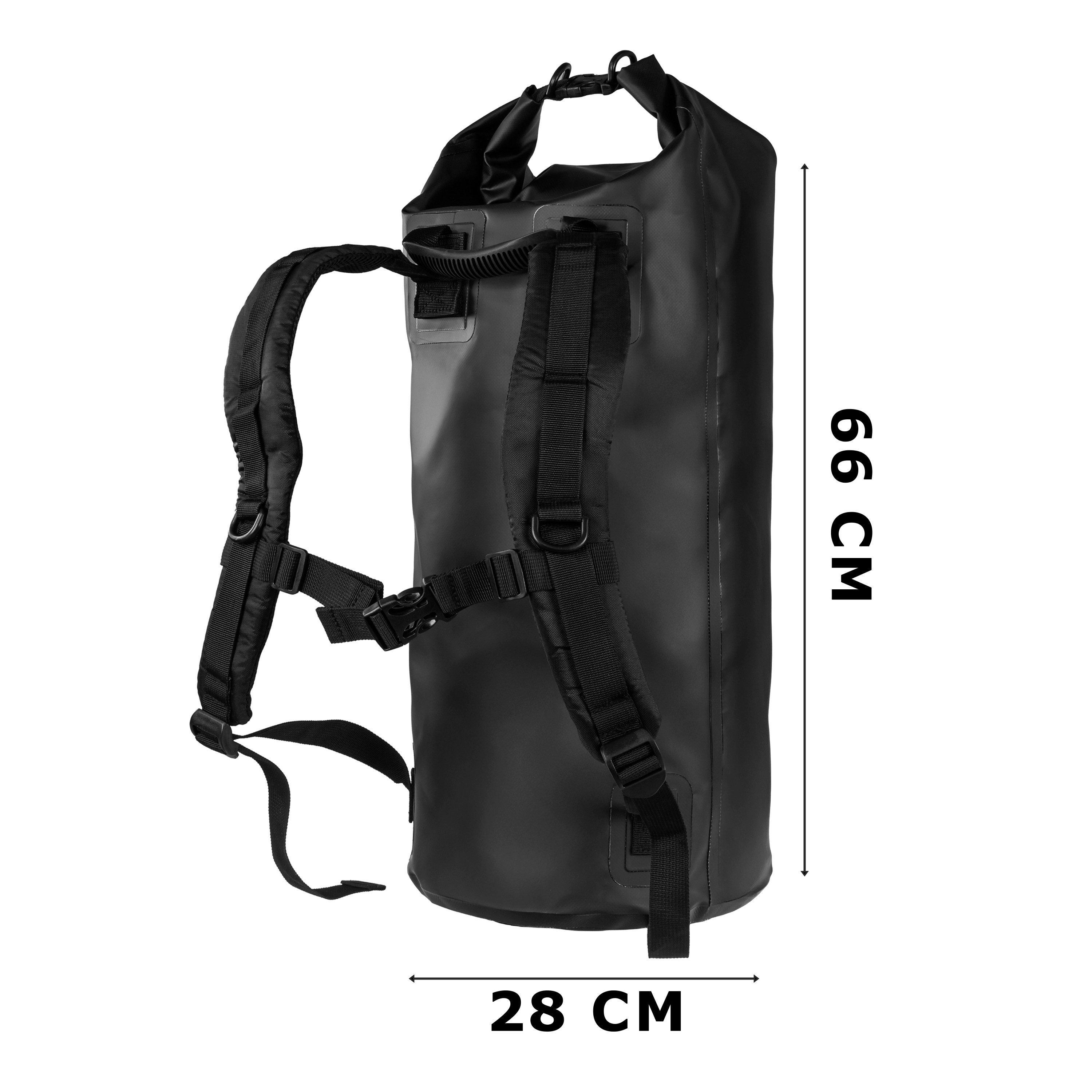 SCHNORR Gepäckträgertasche Drybag 40 L Schwarz, wasserdichter Packsack