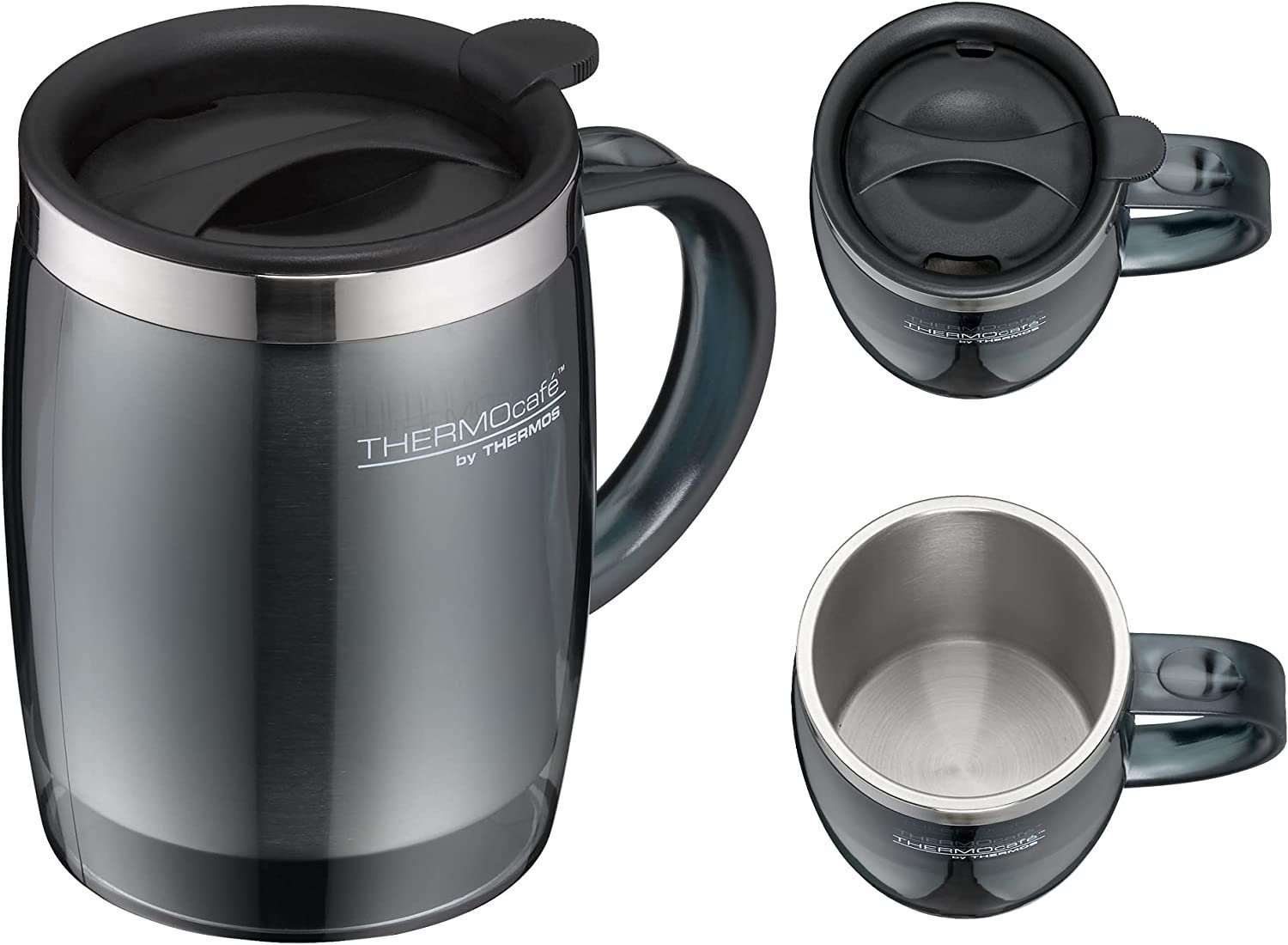 THERMOS Isolierkanne Thermos, TC Desktop Cup smoke grey mat 0,35 l, (1-St)