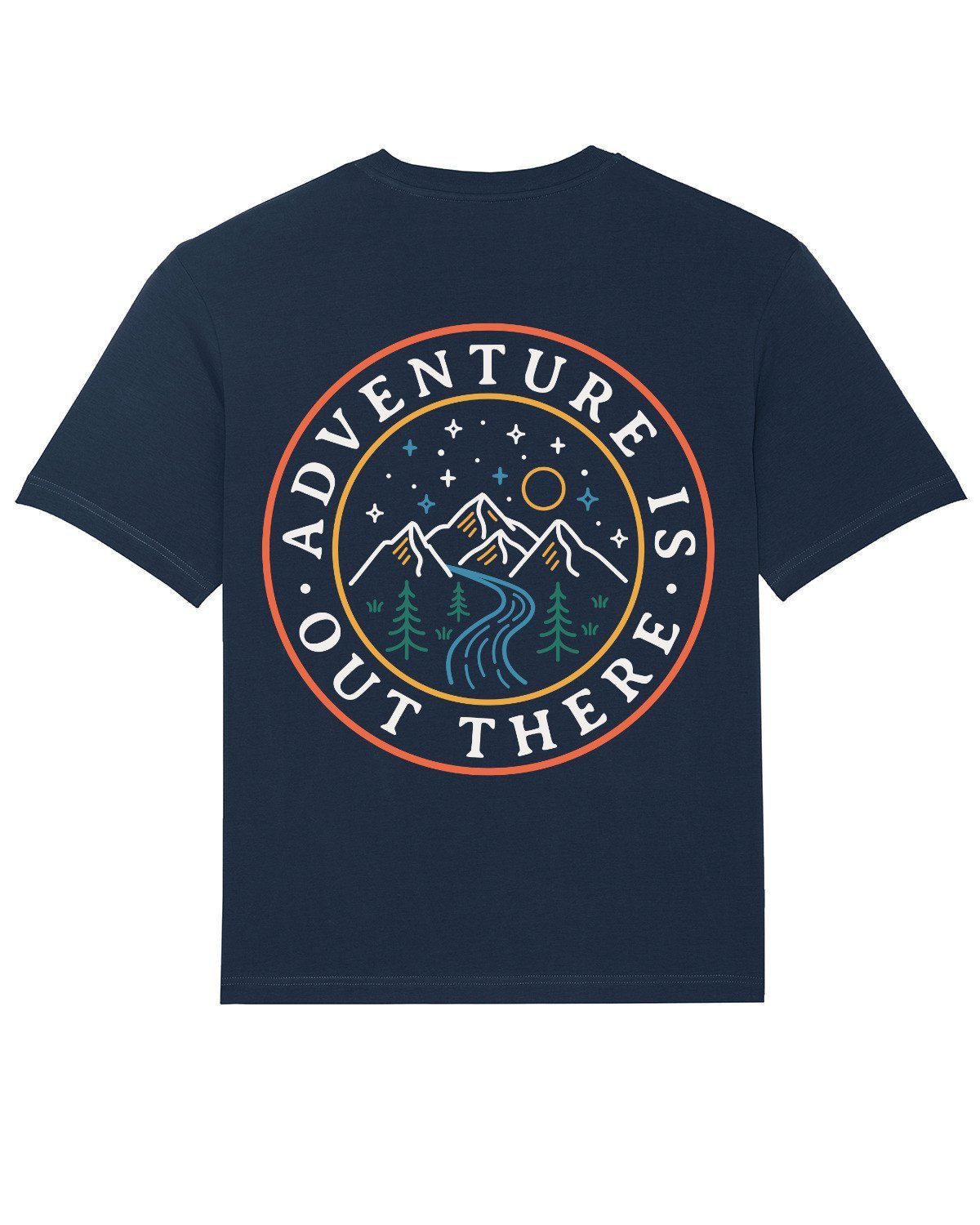 Adventure dunkelblau Print-Shirt out there is wat? Apparel (1-tlg)