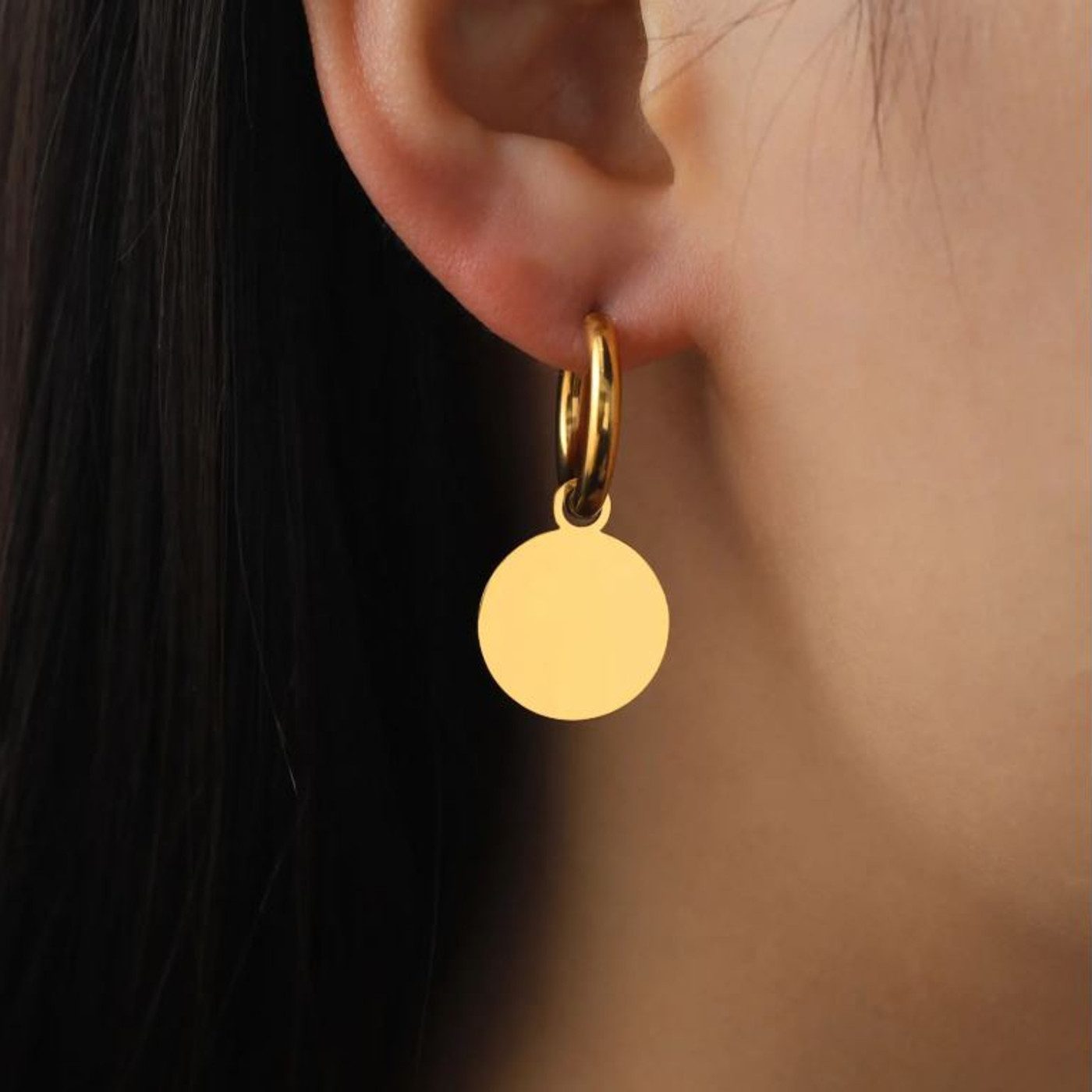 KARMA Ohrhänger-Set Creolen Damen Edelstahl – Goldene & Silberne Ohrringe m günstig online kaufen