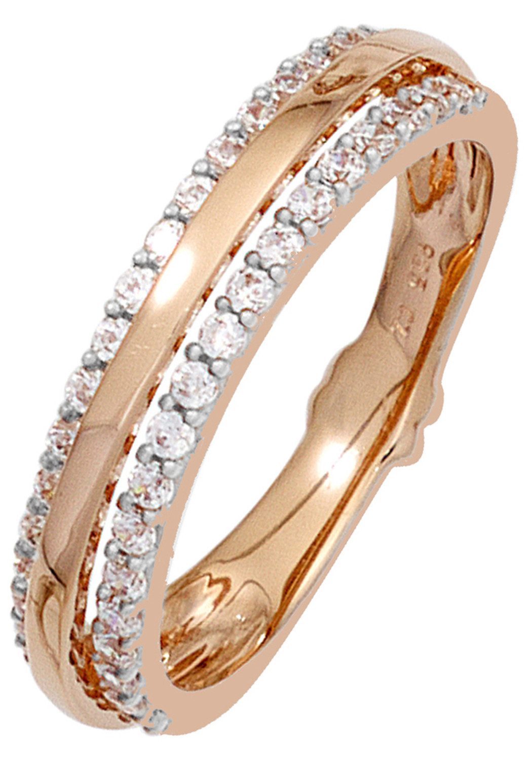 Diamantring Roségoldring