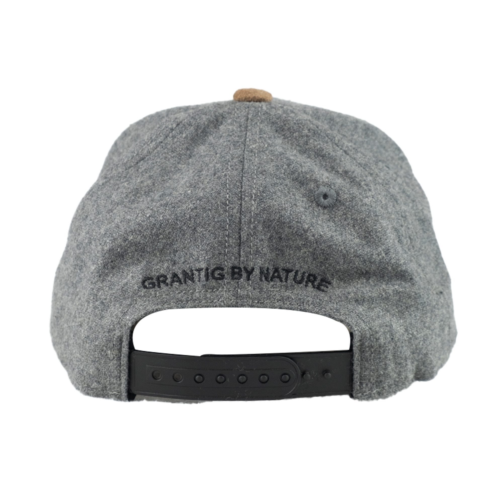 Bavarian Caps Baseball Cap Bavarian Caps "Grantig by nature" dunkelgrau (Kinder Curved Kappe) V2 (Basecap, Basecap) Schirm im Wildlederlook – Bild 3 von 3