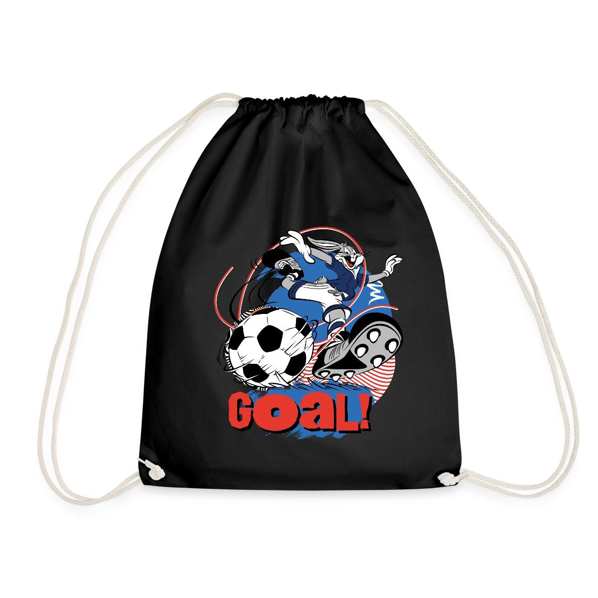 Turnbeutel Looney Tunes Bugs Bunny Fußball Goal Turnbeutel
