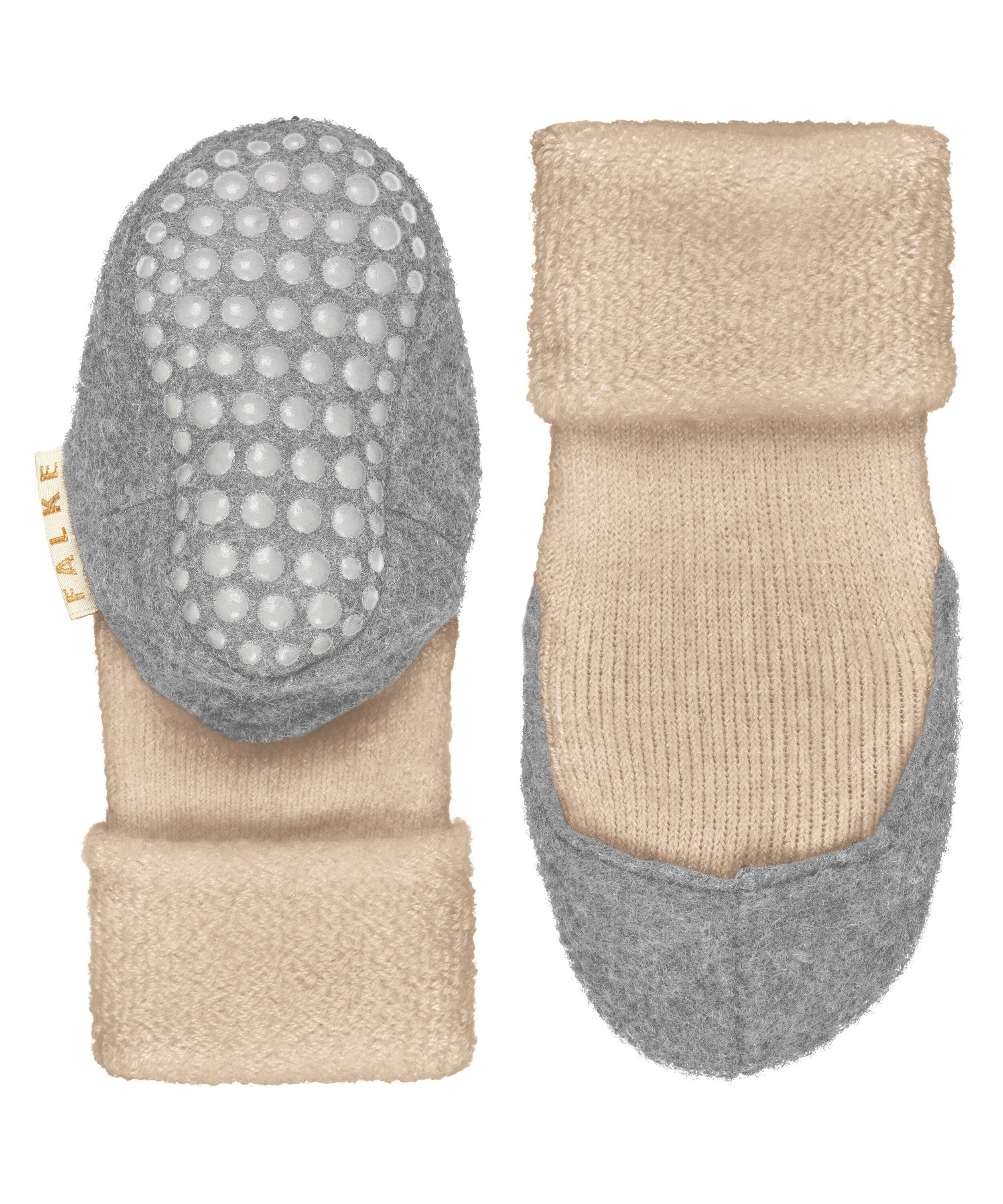 FALKE Haussocken Baby Cosyshoe Hausschuhe (1-Paar) mit Merinowolle & rutschhemmender Sohle