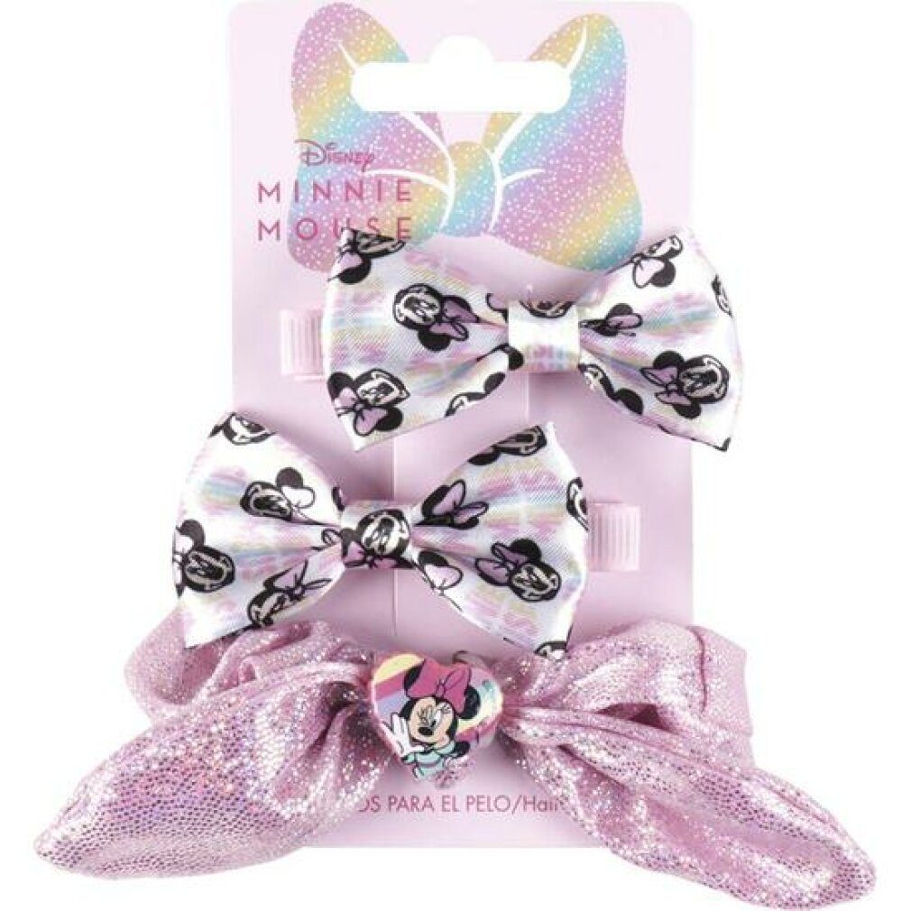 Cerda Haarbürste Haarschmuck Minnie Mouse Rosa 3 Stücke