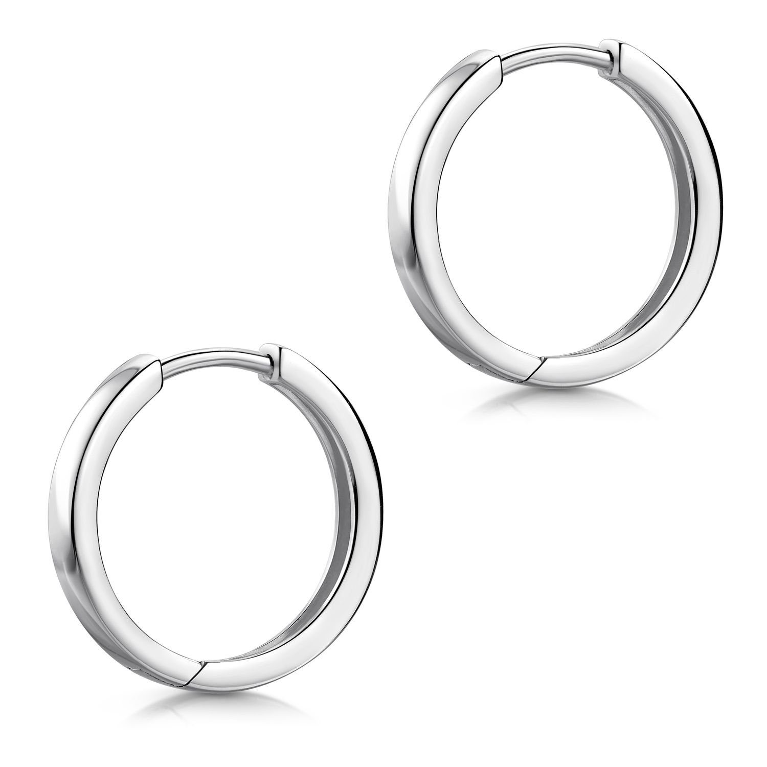 Paar Creolen Silber Damen Herren klassisch Ø12mm SO-424