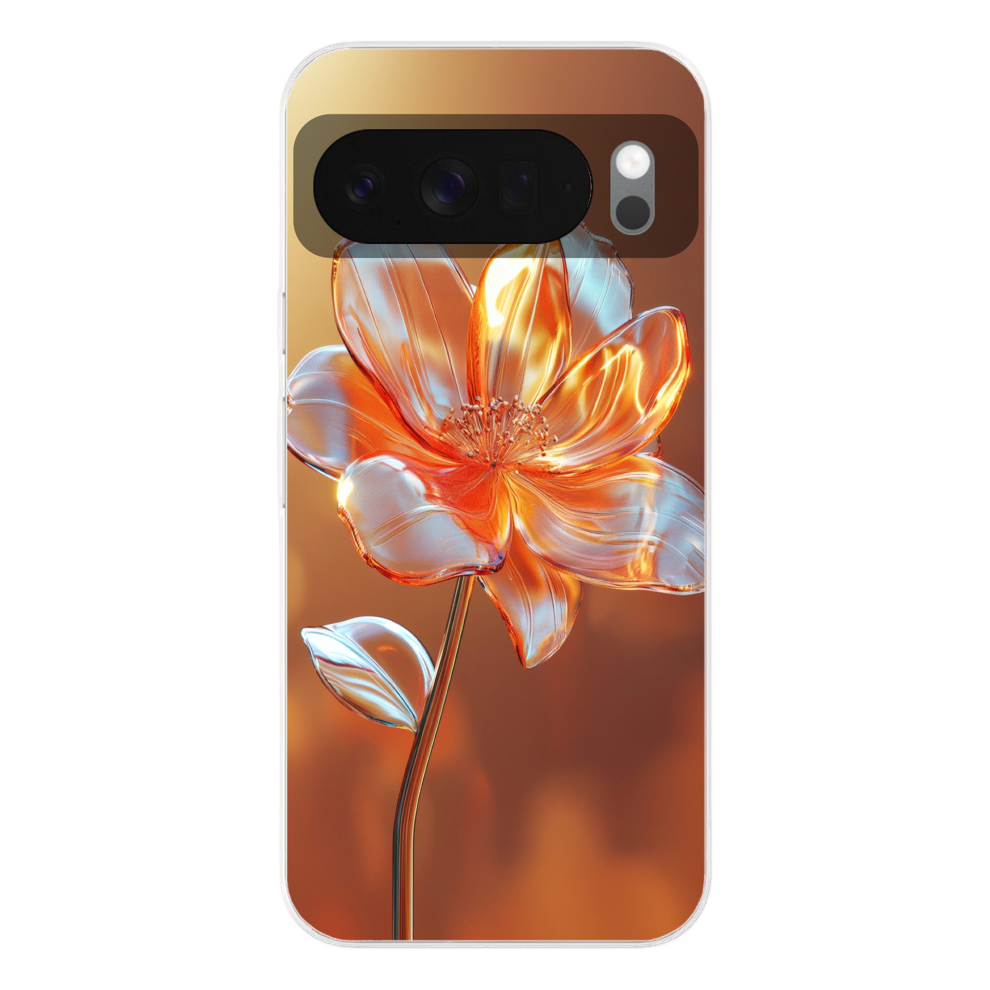 MuchoWow Handyhülle für Google Pixel 10 Pro XL Gläser - Blume - Sonnenlicht, Phone Case, Silikon, Schutzhülle Dünn