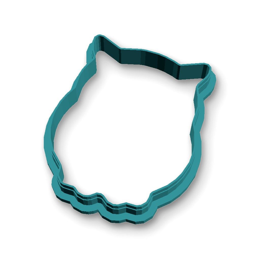 Ausstechform, Kunststoff, (Einzelteil, 1-St), Eule, PETG, 70 mm