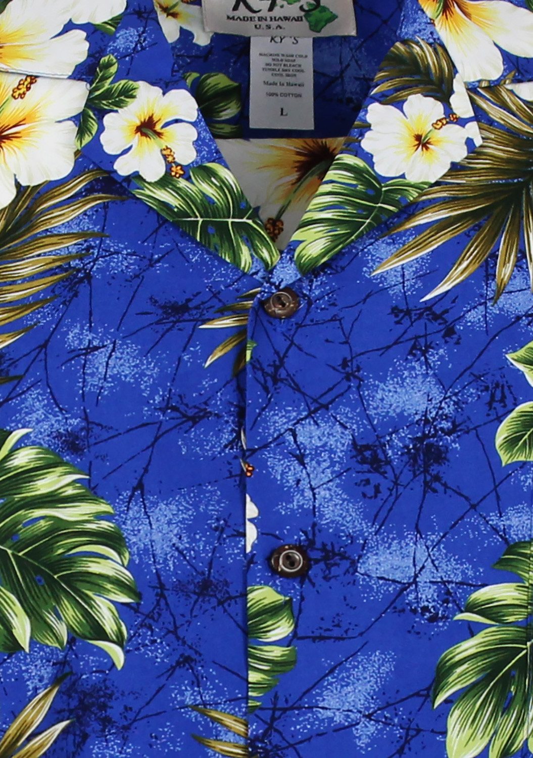 KY's Hawaiihemd 3-Farben Original Hawaiihemd mit günstig online kaufen