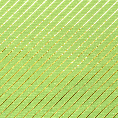 Star Geschenkpapier, Geschenkpapier Streifen Muster 70cm x 2m Rolle hellgrün / gold