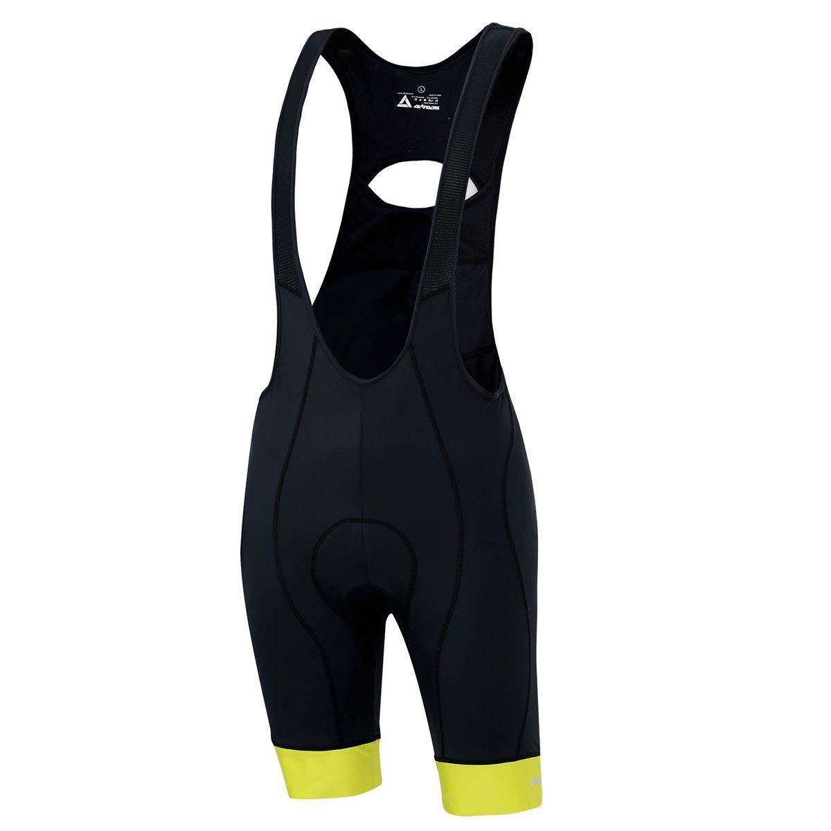 Airtracks Fahrradhose Herren Fahrradhose mit Träger Kurz Comfort Line Radlerhose - 3D Coolmax gepolstert - Atmungsaktiv