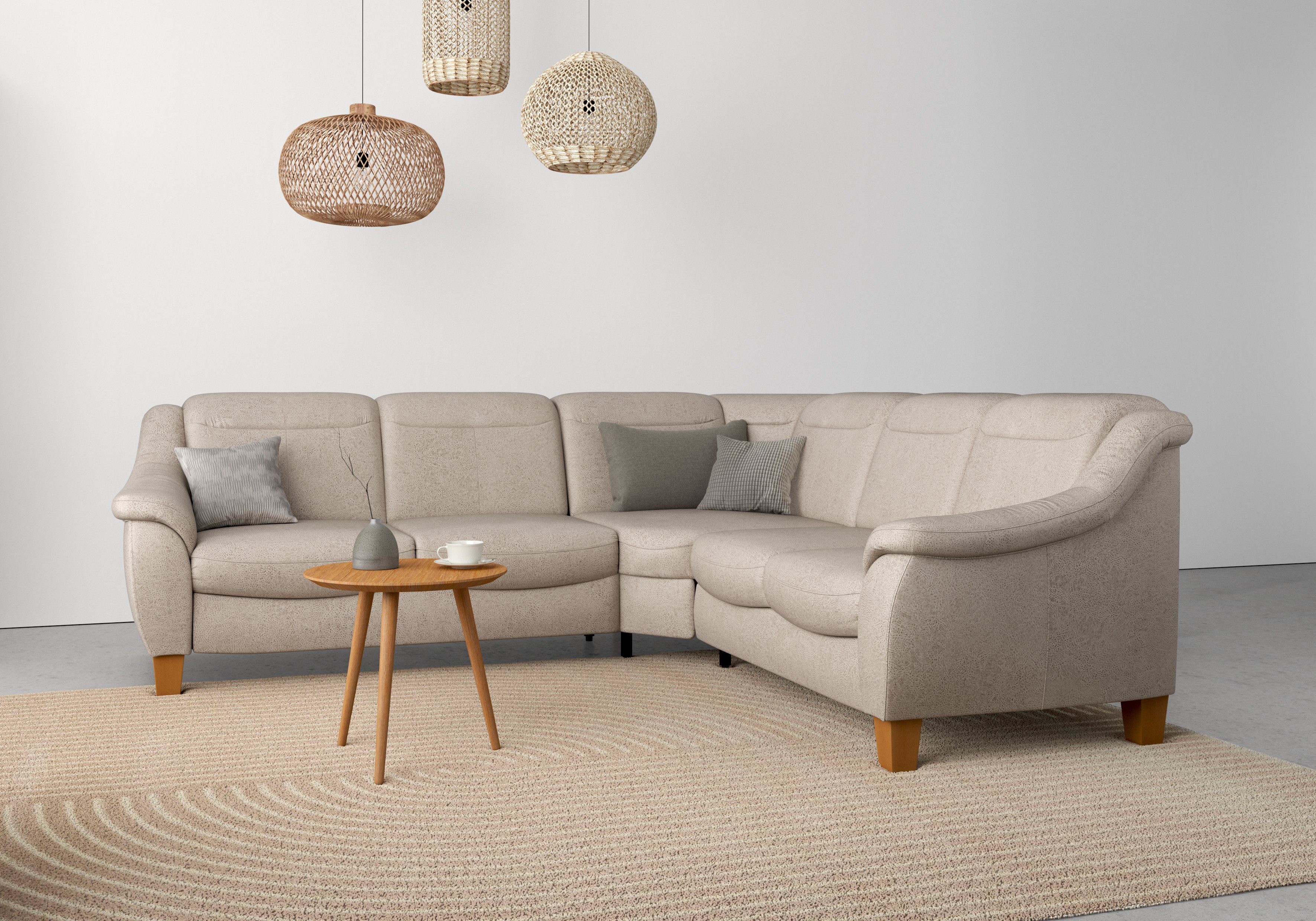 Home affaire Ecksofa Caldera L-Form, Federkern, günstig online kaufen
