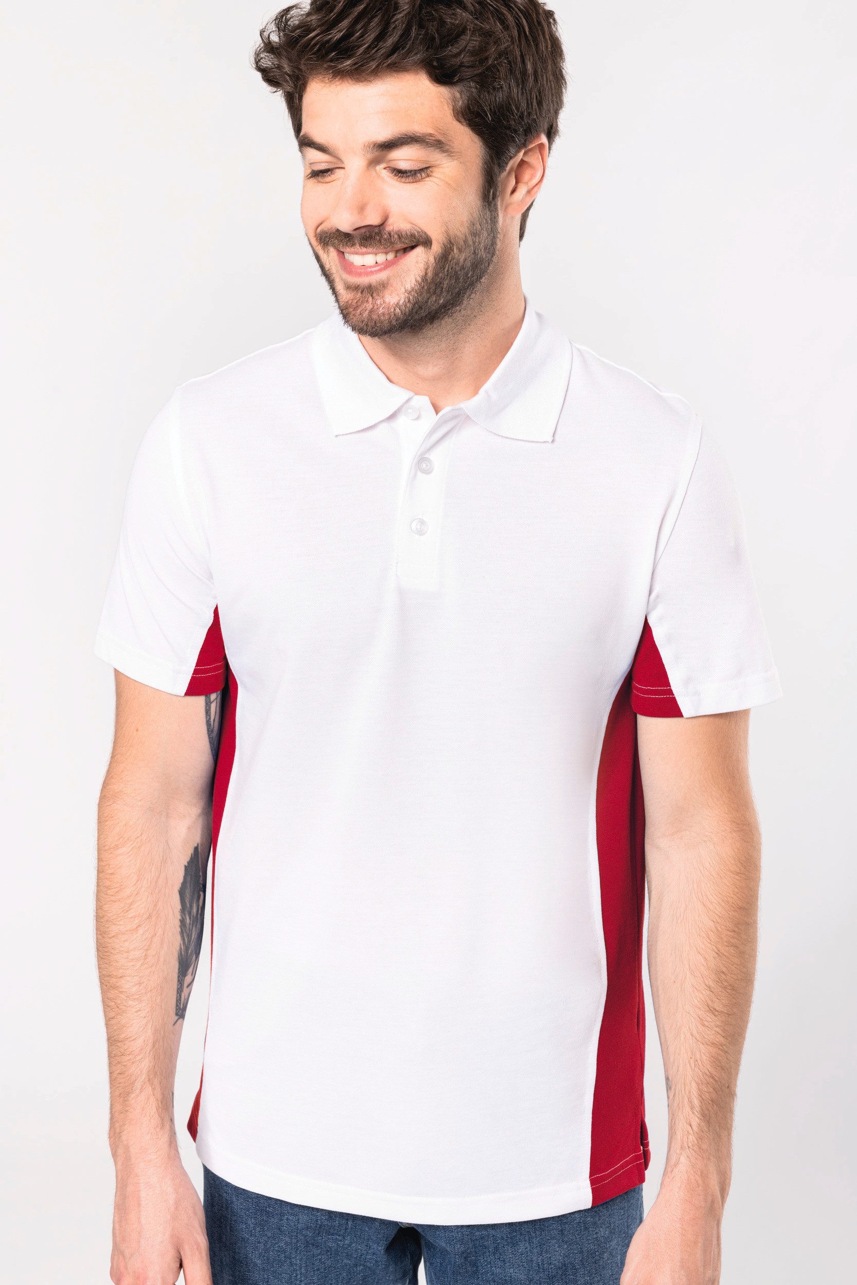 T-Shirt & Langarmshirt Flag > poloshirt bicolor kurzarm