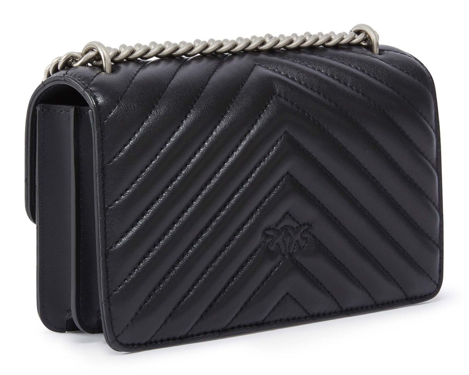 PINKO Umhängetasche Mini DC Sheep Nappa Chevron, aus echtem Schafsleder günstig online kaufen