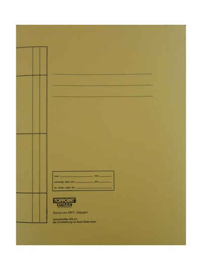 Stylex Schreibwaren Hefter 25 Manila Karton Schnellhefter DIN A4 Hefter 250g gelb