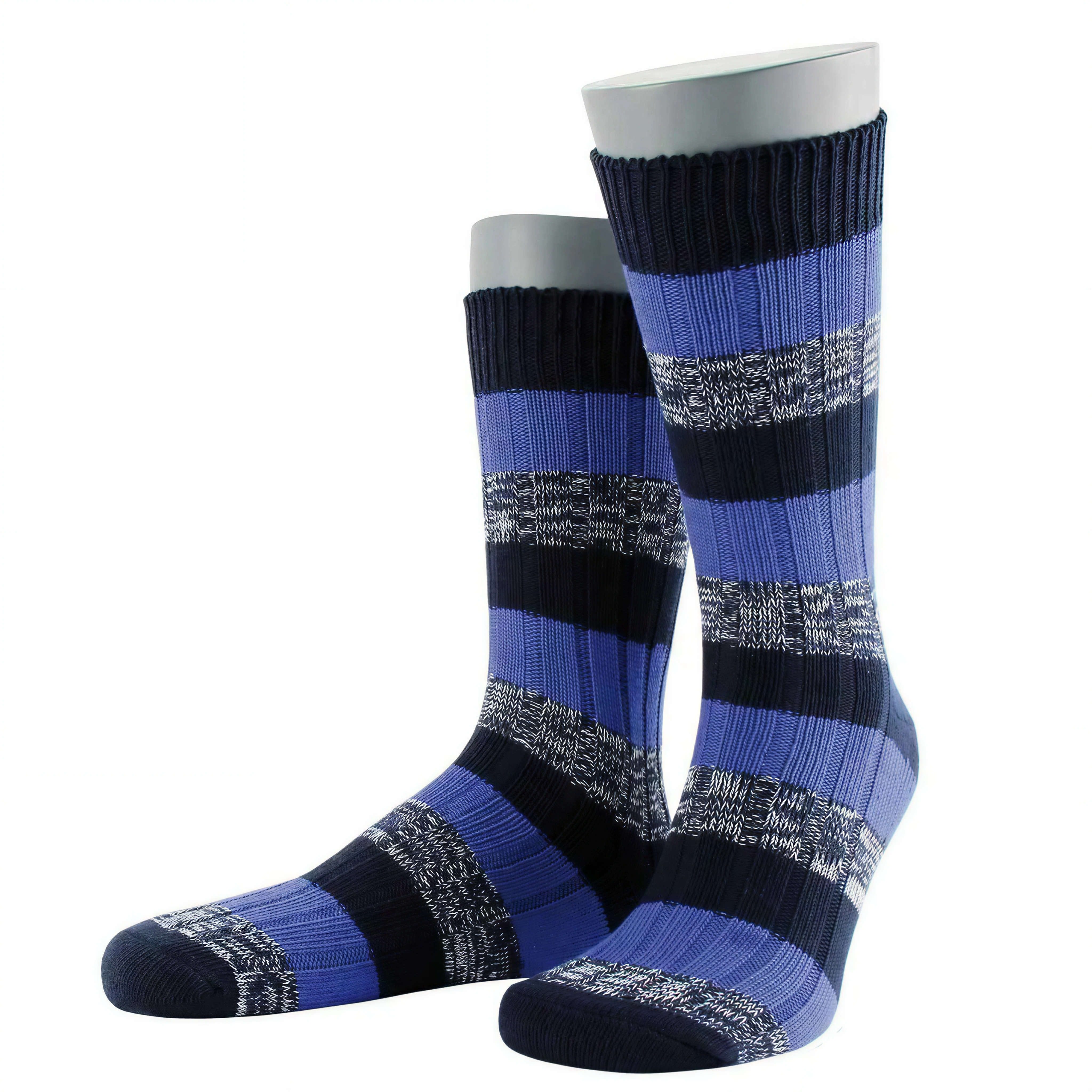 Basicsocken Herren in Blockringel-Design