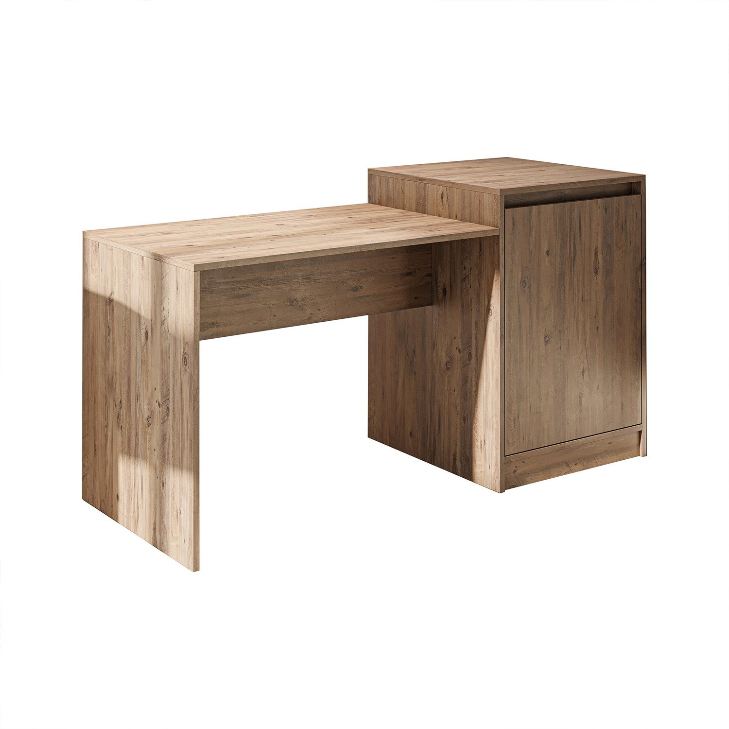 Roomart Küchentisch MILANO Kücheninsel 160 cm, Esstisch + Schrank in 4 Farben (Kücheninsel mit Esstisch, Küchentisch & Küchenschrank), Esstisch + Schrank kombiniert, fest stehend in 4 Farben