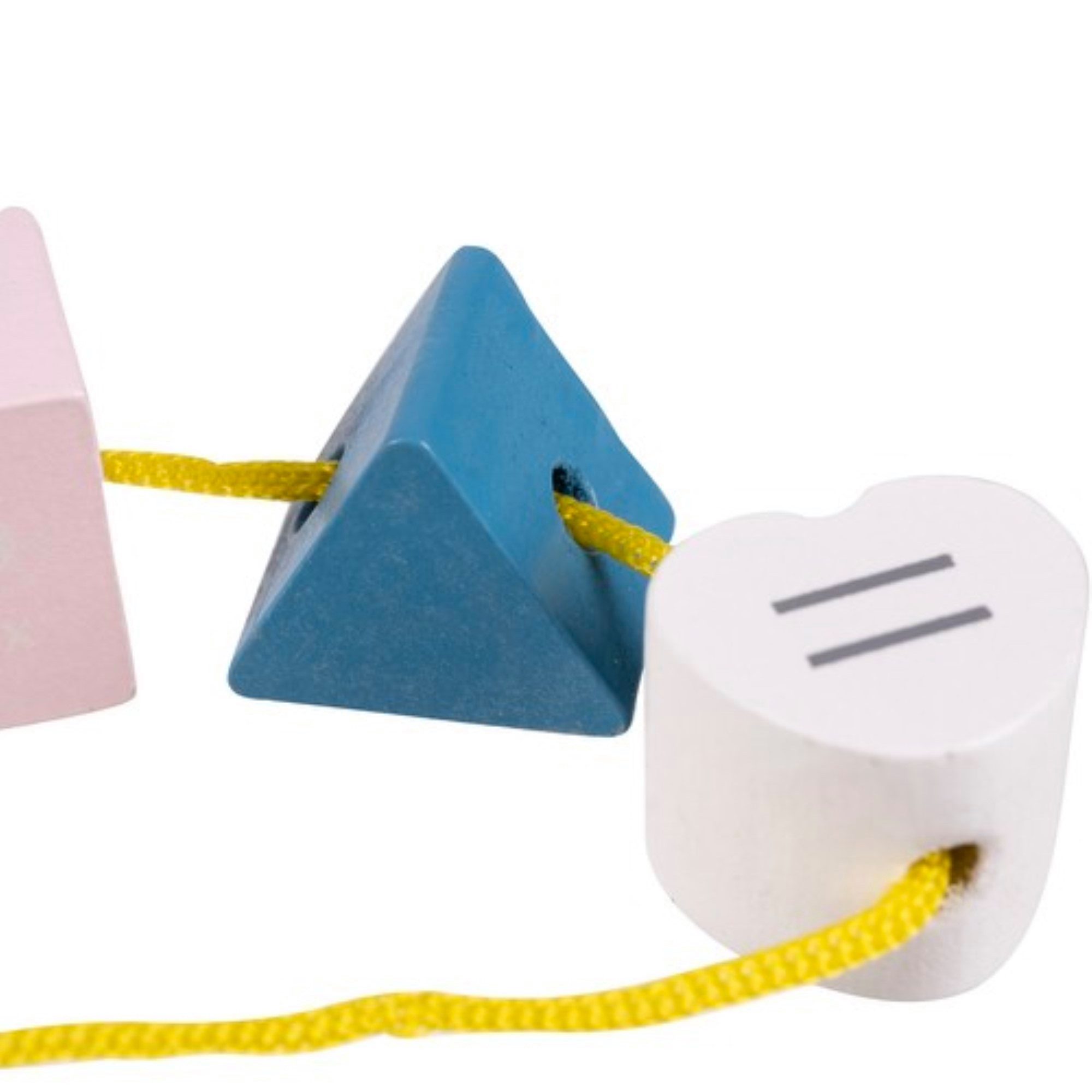 KRUZZEL Motorikwürfel Flexibler Formsortierer für Kinder – Pädagogisches Holzspielzeug, (Flexibler Formsortierer mit Einfädler und 12 Holzformen, pastellfarben), Flexible Gummiwände, 12 bunte Formen, fördert Motorik und Lernen
