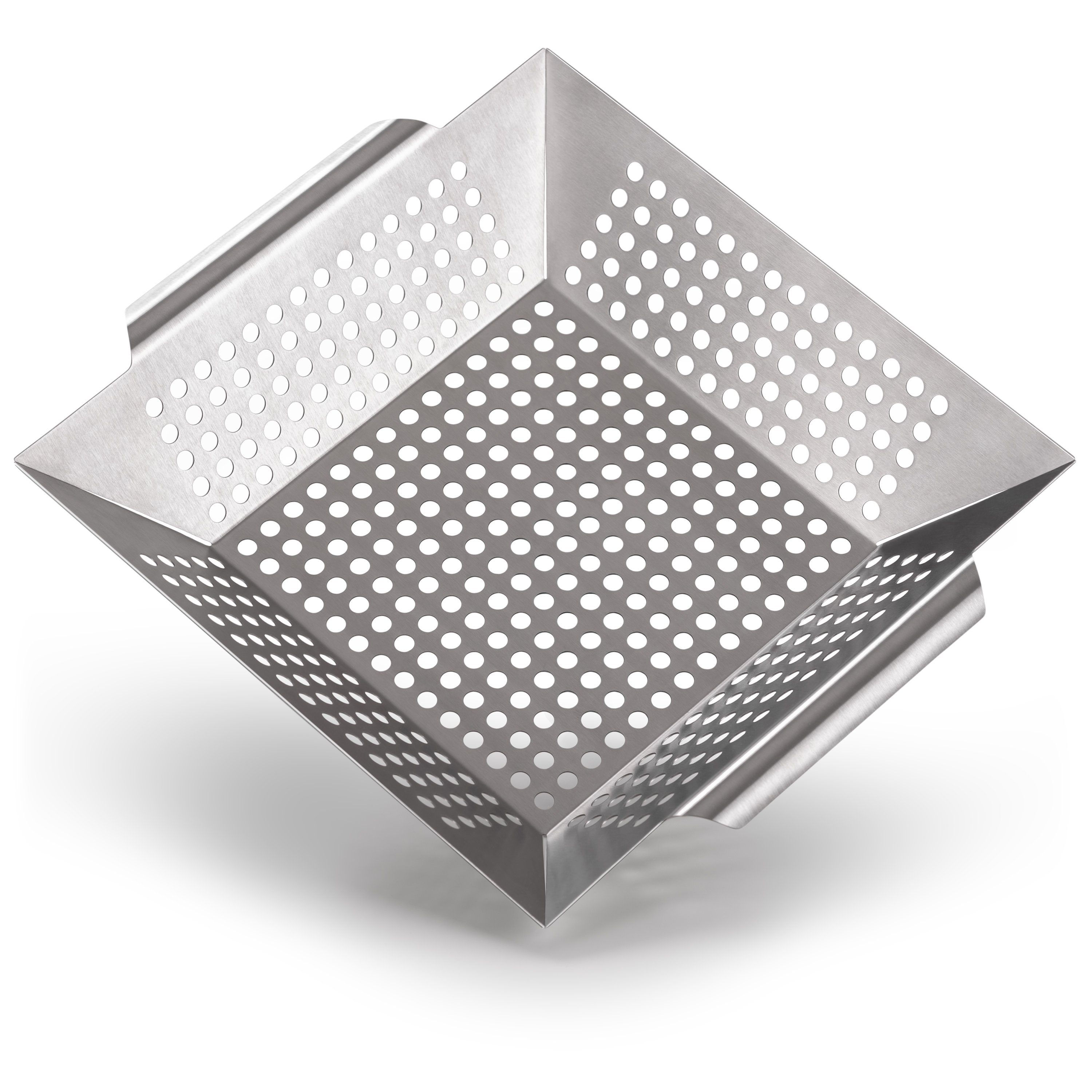 Blumtal Grillschale Grillkorb aus 100% Edelstahl, Edelstahl, (Grillzubehör, 1-St), perfekt für Grillgemüse, Grillschale geeignet für alle Grillarten