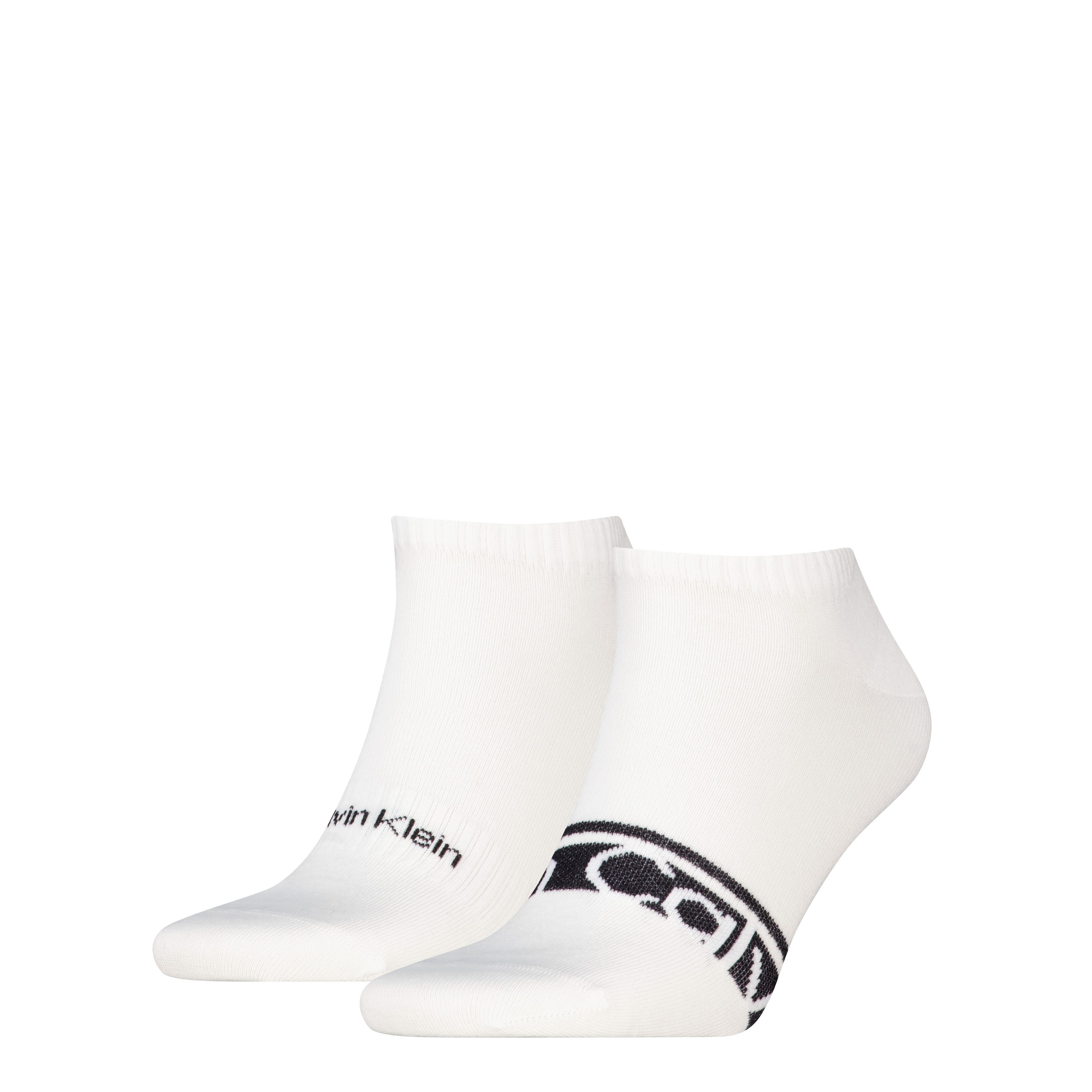 Calvin Klein Sneakersocken CK MEN SNEAKER 2P LOGO STRIPE (2 Paar) mit Logoschriftzug, Cotton-Mix