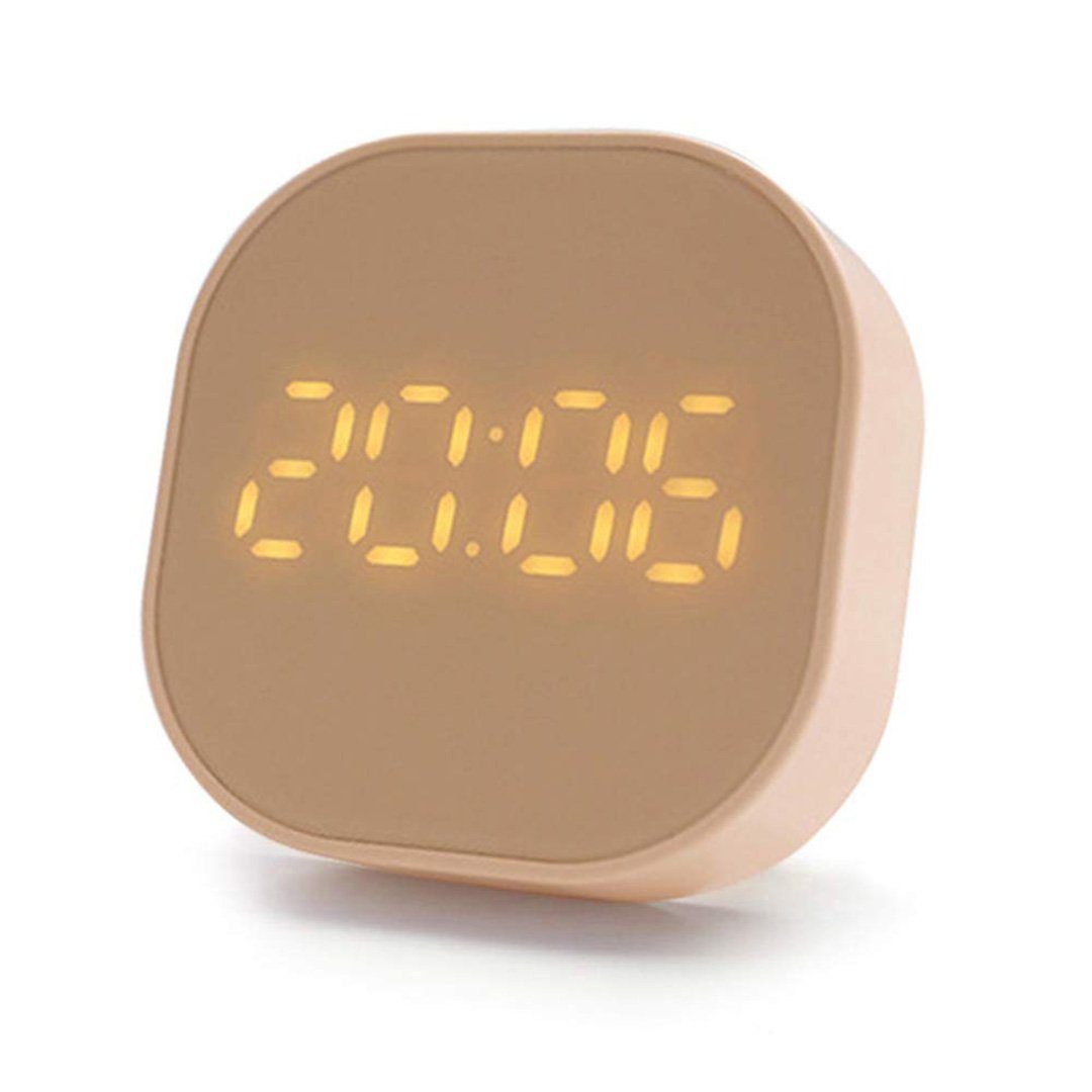 AUKUU Wecker Wecker Klein Laut Ohne Ticken,Countdown Clock Wecke,LED Alarm Wecken Timer,USB/Batterieleistung,12/24H,℃/℉,Intelligenter Digital