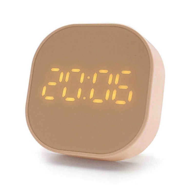 AUKUU Будильники Будильники Klein Digital Wecke,LED Laut Alarm Clock Ohne Ticken,Countdown Timer,USB/Batterieleistung,12/24H,℃/℉,Intelligenter Wecken