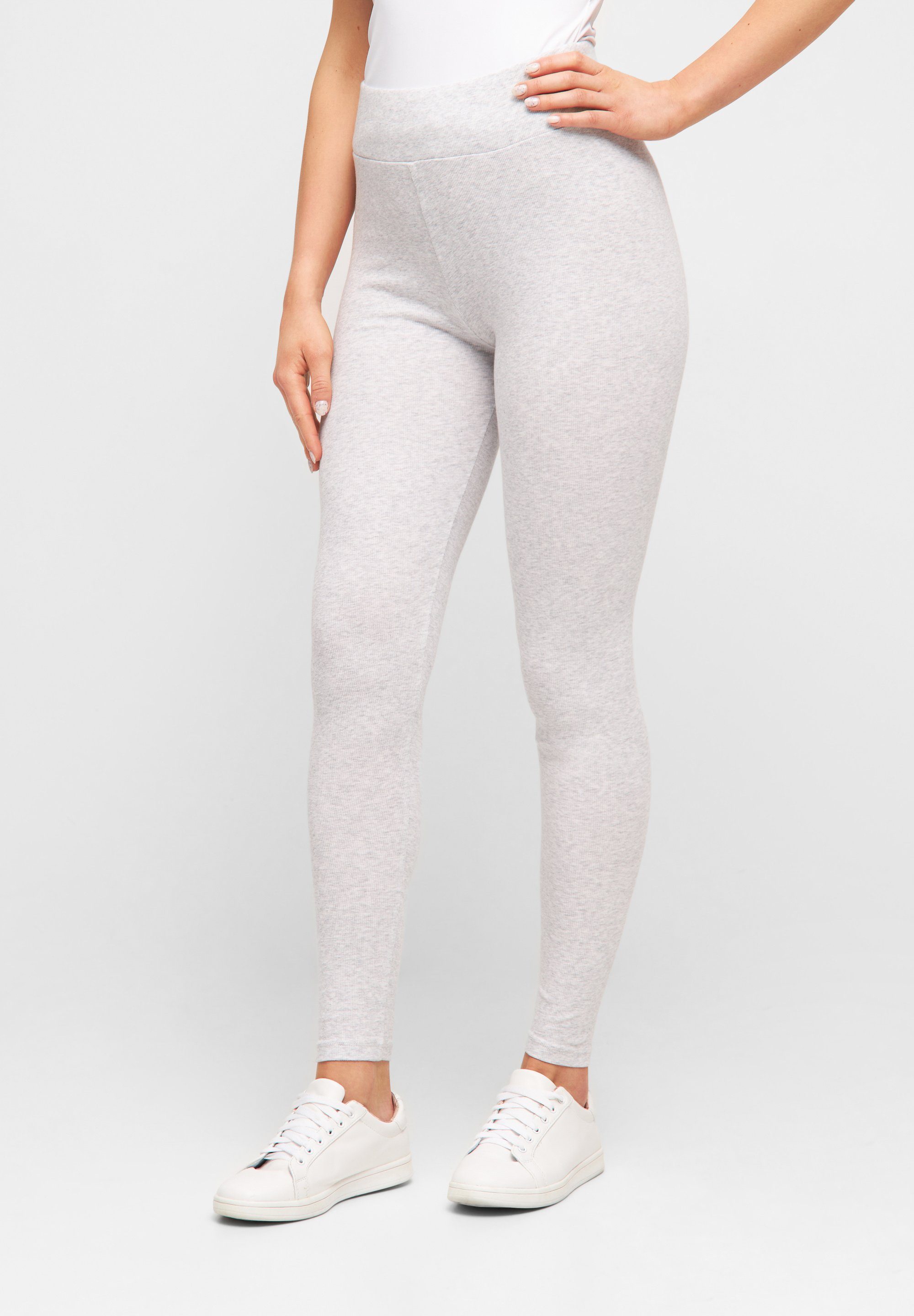 basic apparel Leggings Ludmilla Danish Design Light Grey Mel.