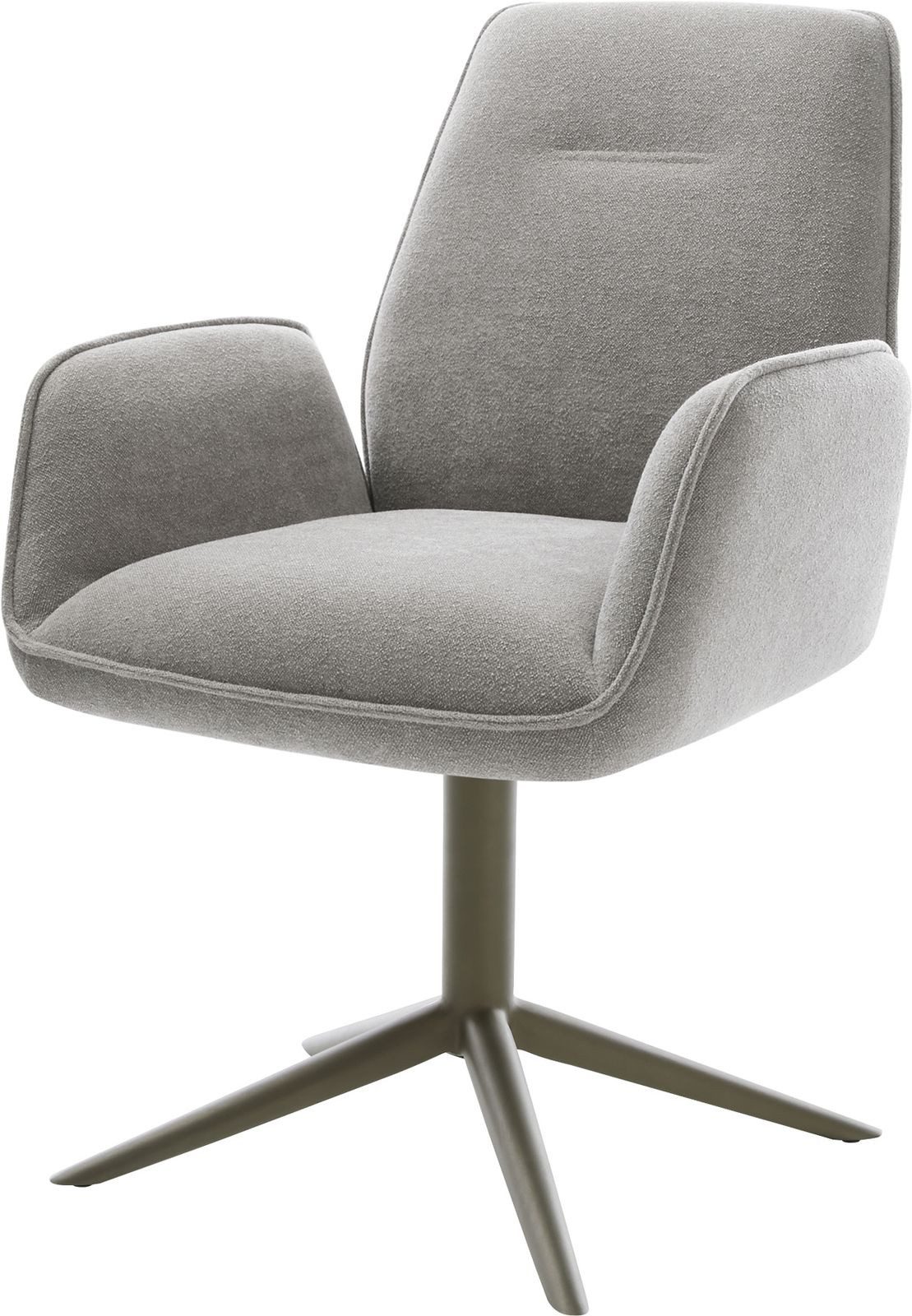 DELIFE Polsterstuhl Zoa-Flex, Fußkreuz Effektfinish Titan günstig online kaufen