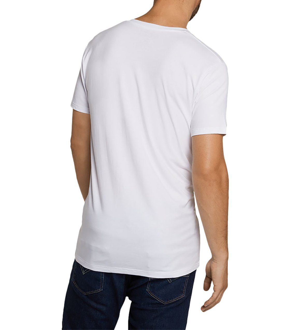 Bamboo basics T-Shirt Damen T-Shirt 4er KATE, Weiß Unterhemd Pack 