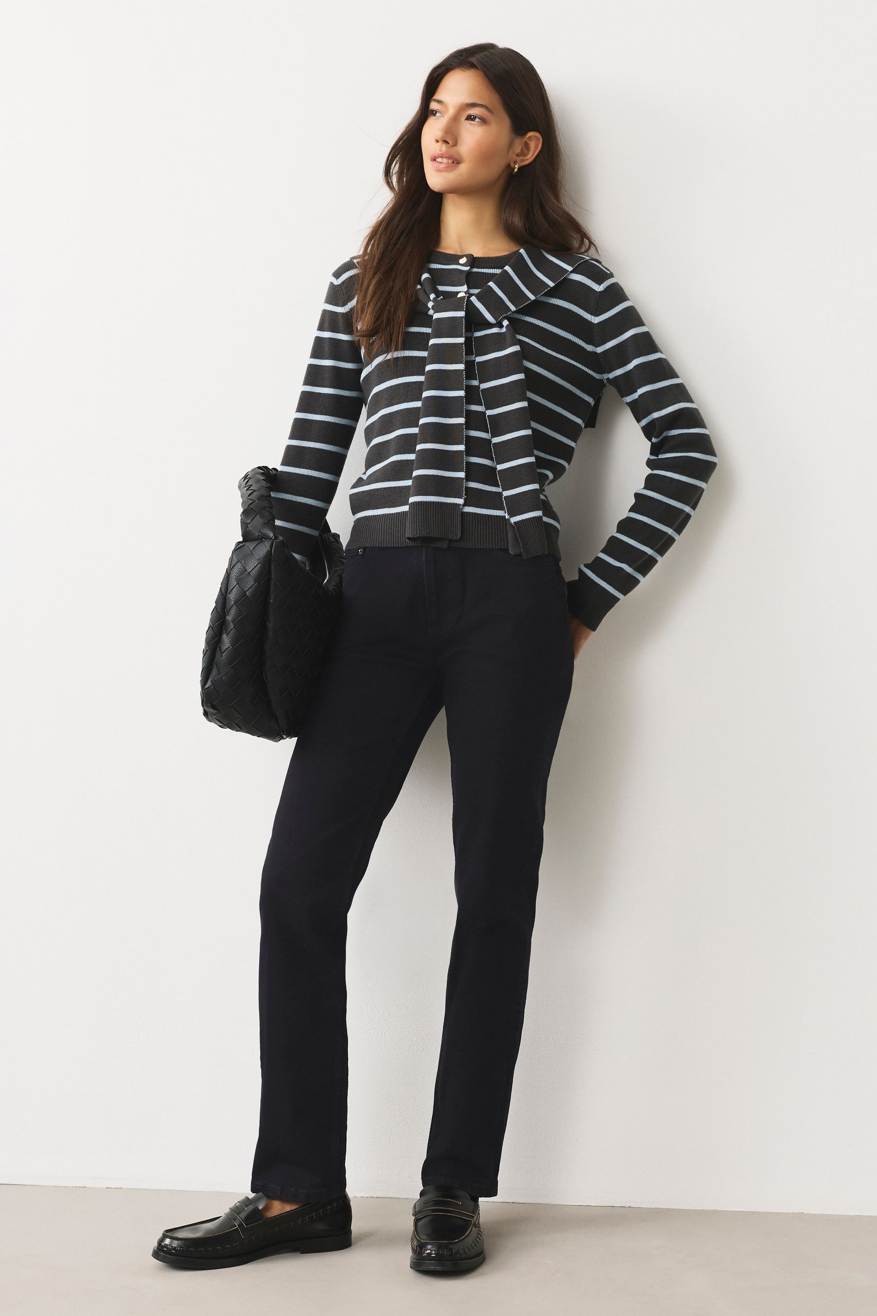 Next Slim-fit-Jeans Slim Fit Stretch-Jeans mit mittelhohem Bund (1-tlg)