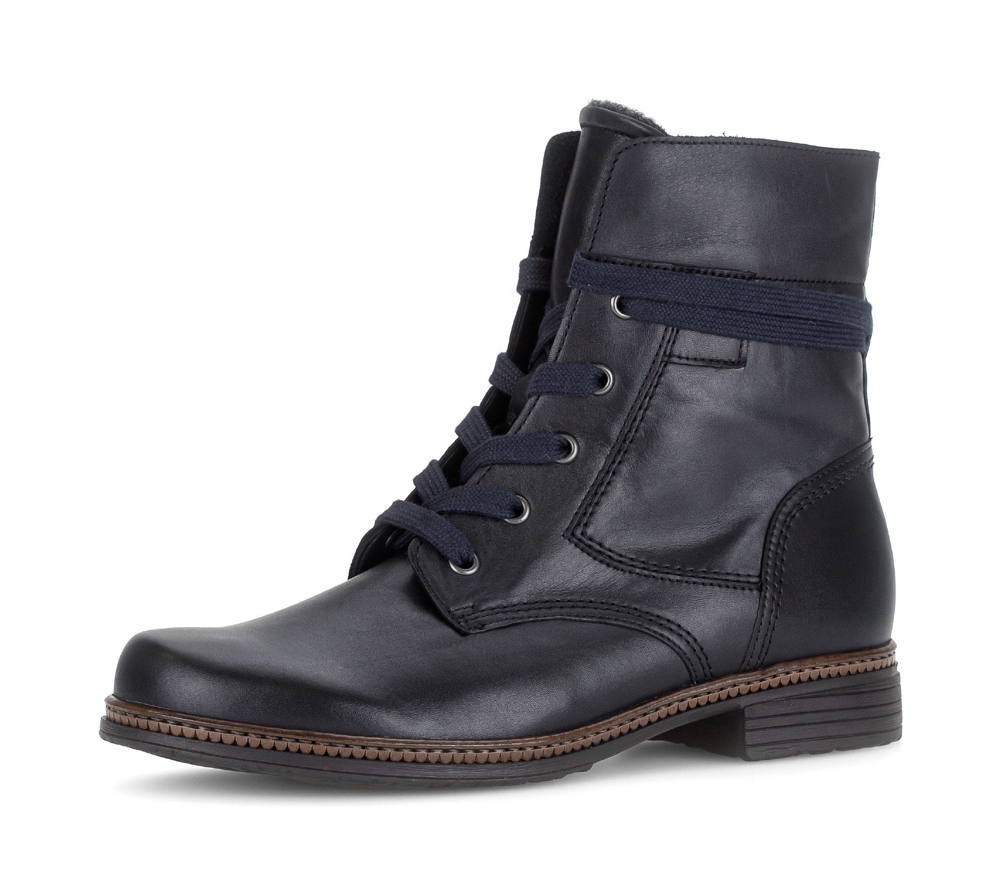 Gabor Schnürstiefelette, Schnürboots, Businessschuh mit Blockabsatz