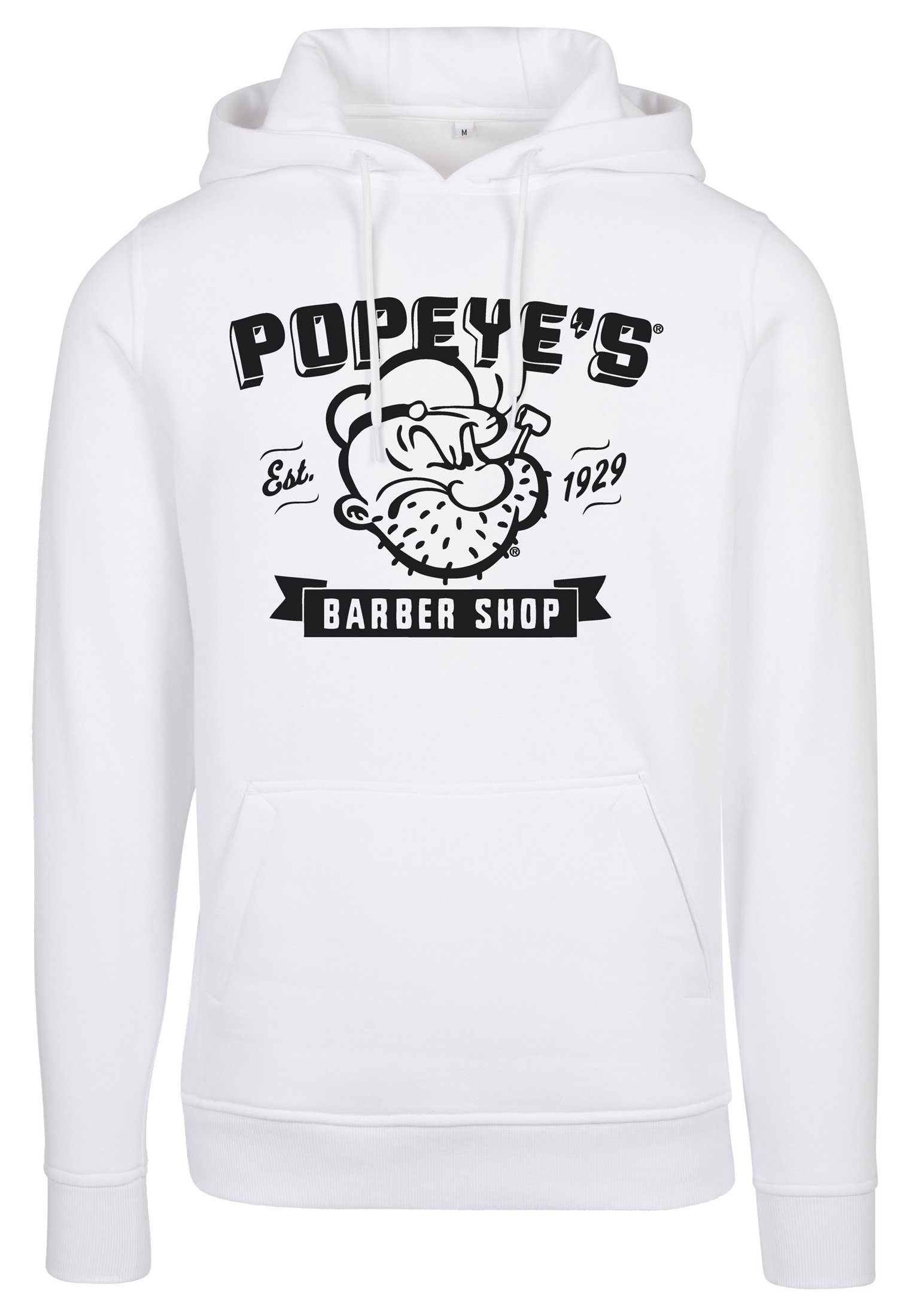Sweater Merchcode Hoody Barber white Popeye Shop (1-tlg) Herren