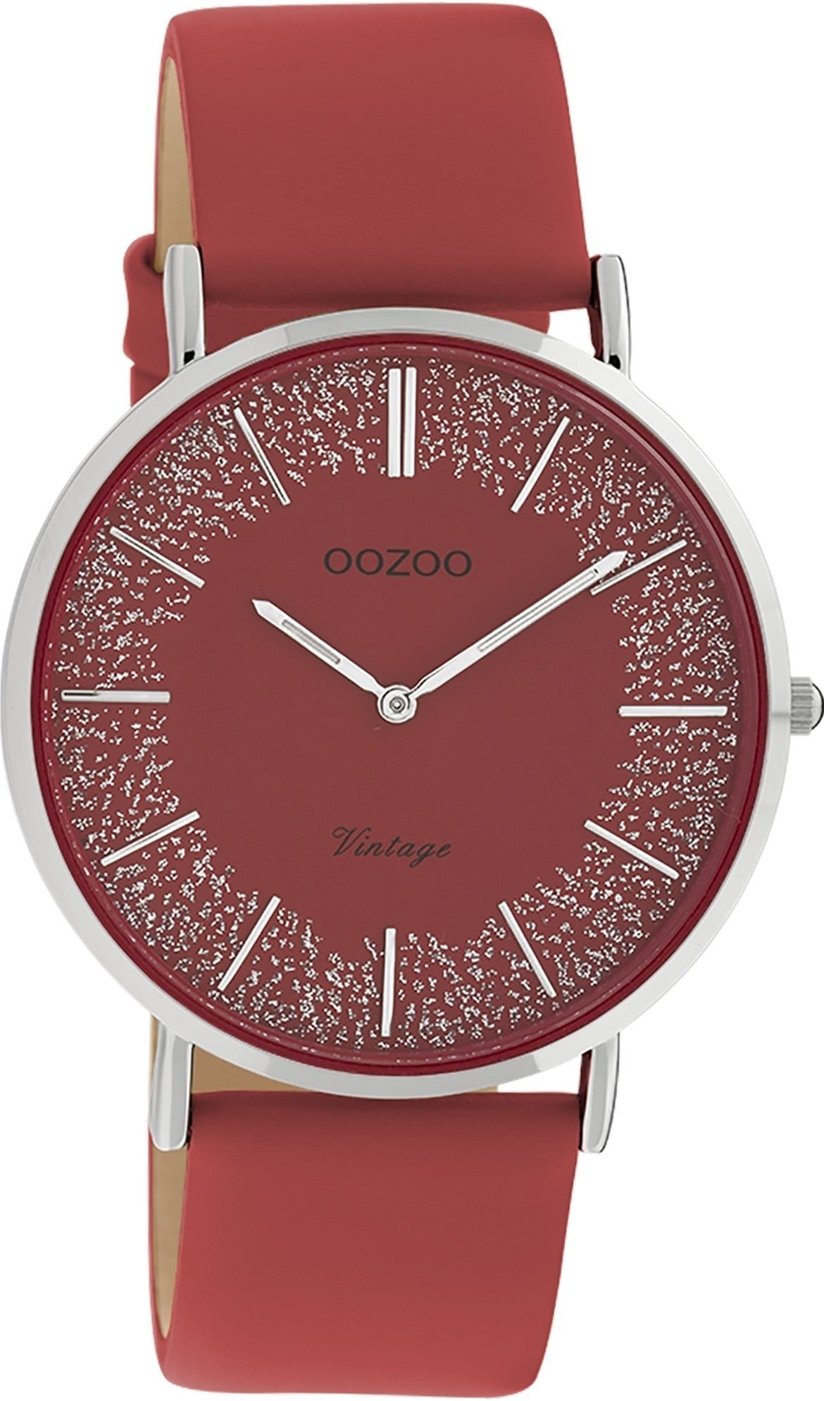 OOZOO Quarzuhr Oozoo Damen Armbanduhr rot günstig online kaufen