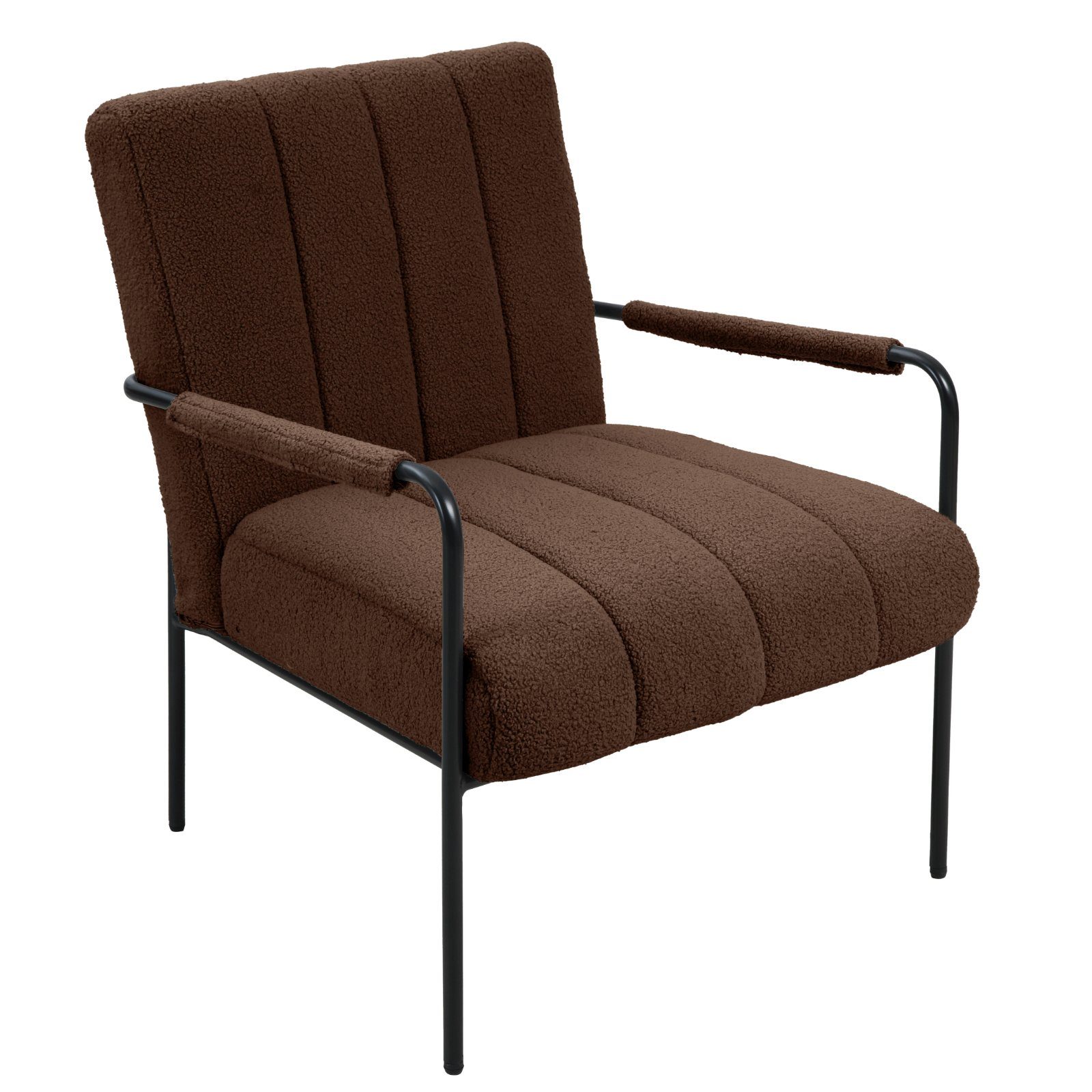 SVITA Loungesessel KYLE, Loungestuhl, Teddy-Boucle, Braun günstig online kaufen