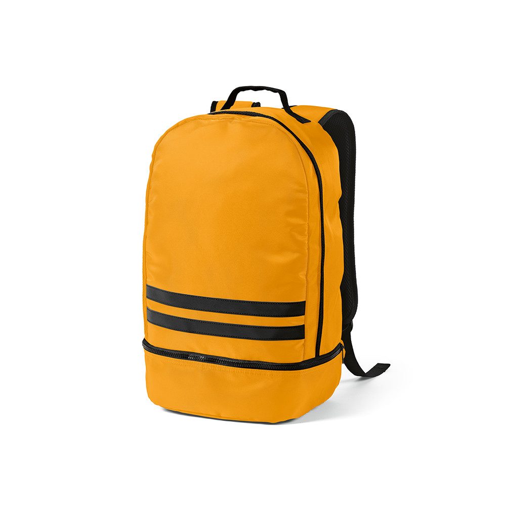 CABBEL Rucksack Rucksack 25L nachhaltig rPET recycelt 0,42 kg leicht 48x30x21 cm (Rucksack, 1-tlg., Einzelartikel), Dunkelgelb, rPET-Material, 69% recycelt, 25 Liter, 0,42 kg, 48x30x21