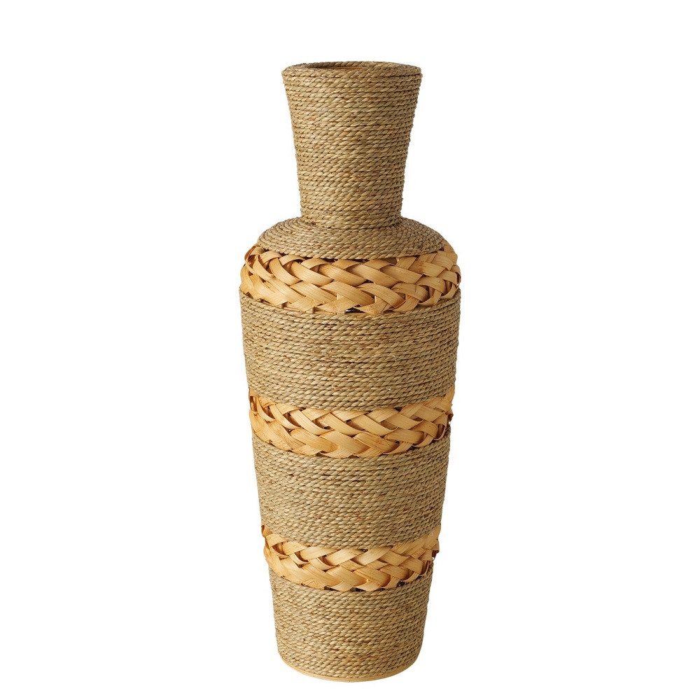 BOLTZE GRUPPE GmbH Dekovase Boltze Vase Panama Dekovase, beige, Natur, Strohvase 75 cm, 2057727 (1 St)