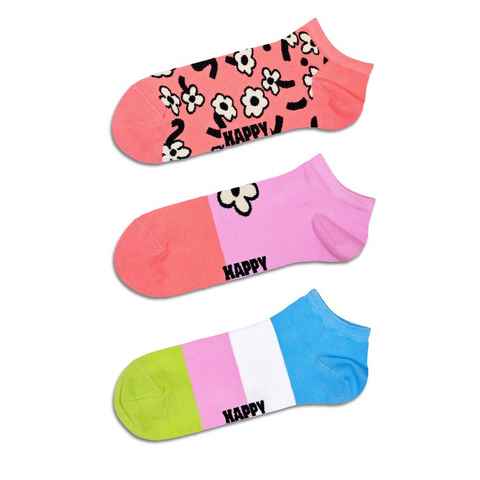 Happy Socks Sneakersocken (Set, 3-Paar) mit bunten Mustern