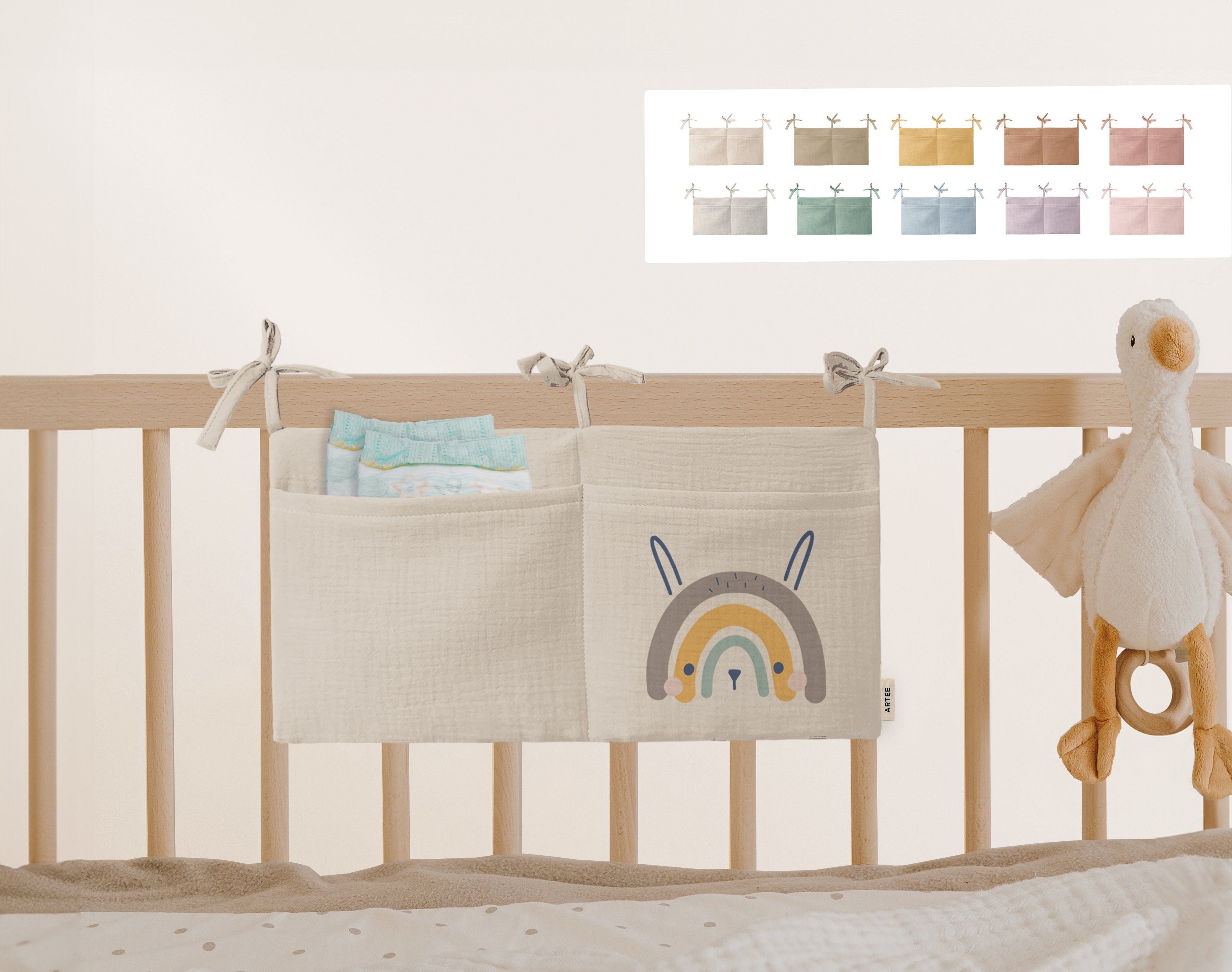 Artee Bettnestchen Babybett Organizer Taschen Aufbewahrung günstig online kaufen