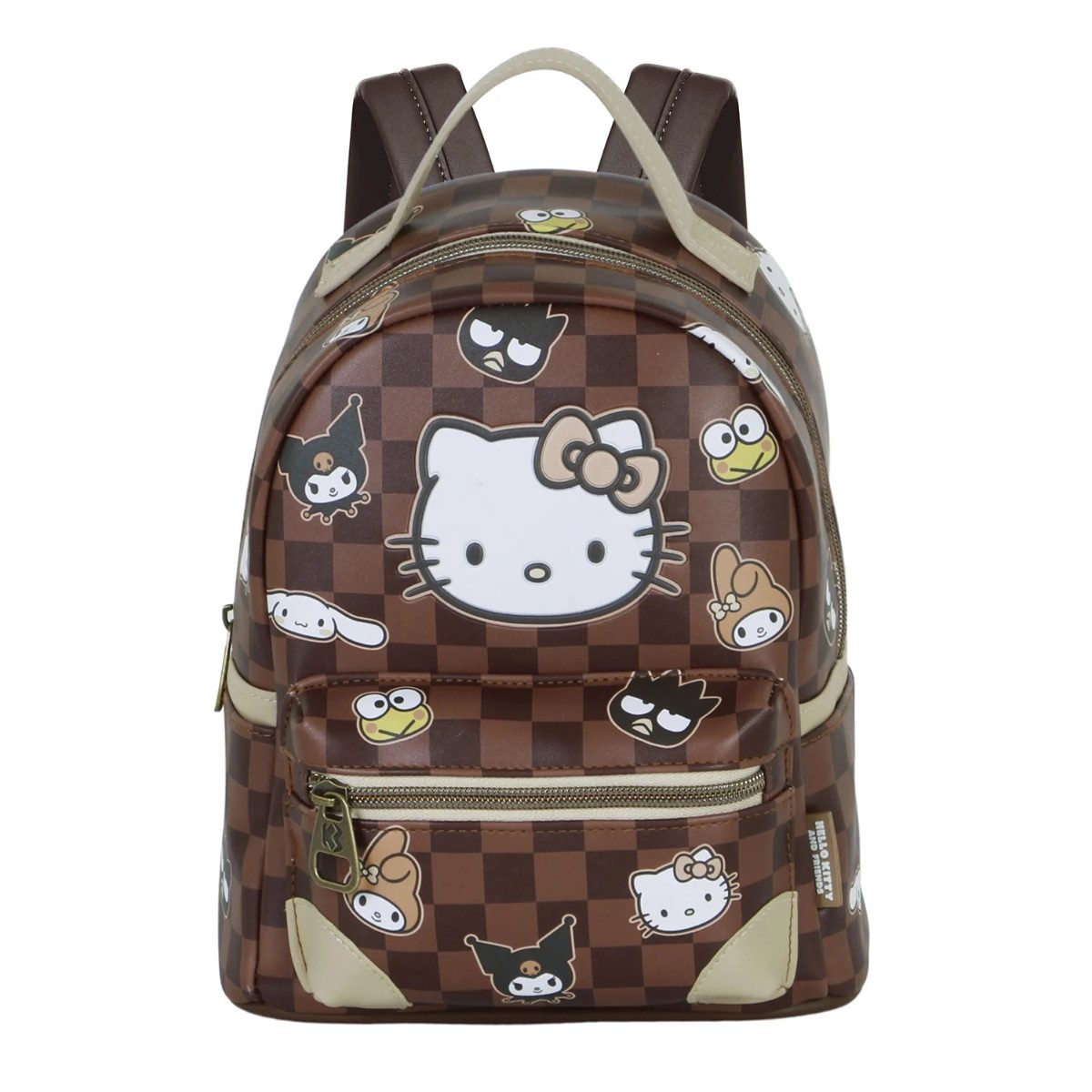 Hello Kitty Rucksack mit Frontfach Seitenfächern Alltag Schule Reise (1-tlg)