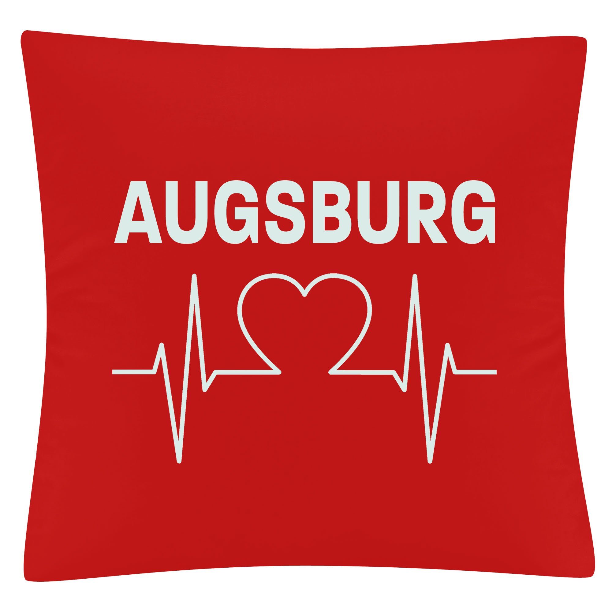 Kissenbezug Augsburg - Herzschlag - Kissen, multifanshop