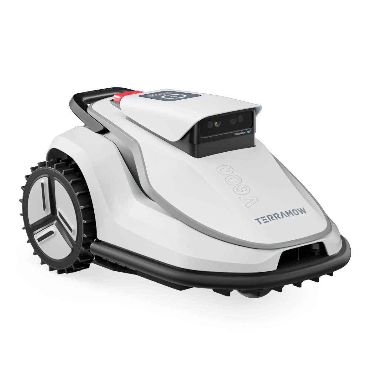 Terramow Rasenmähroboter V600 Smarter Mähroboter mit KI, Navigationsystem und App-Steuerung, bis 600 m² Rasenfläche, TerraVision 2.0