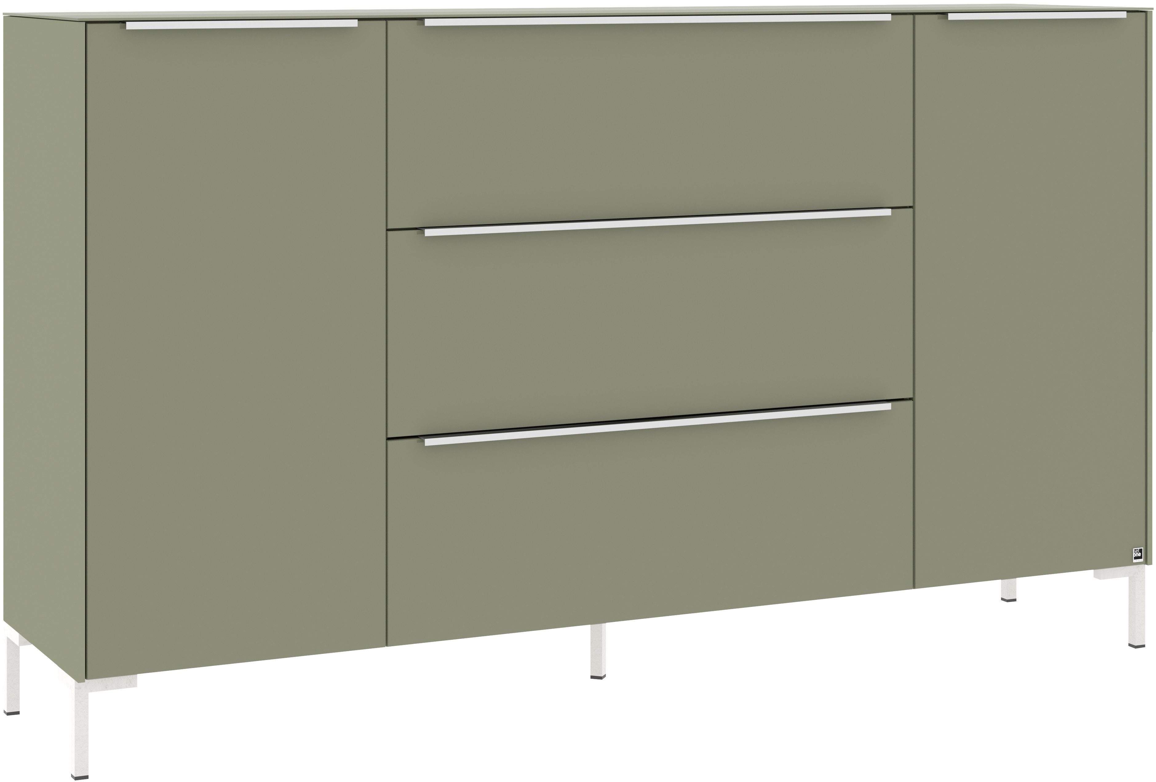 set one by Musterring Sideboard Reno (1 St), Mit Winkelfuß in diversen Farben, 108 cm Höhe & Farbauswahl