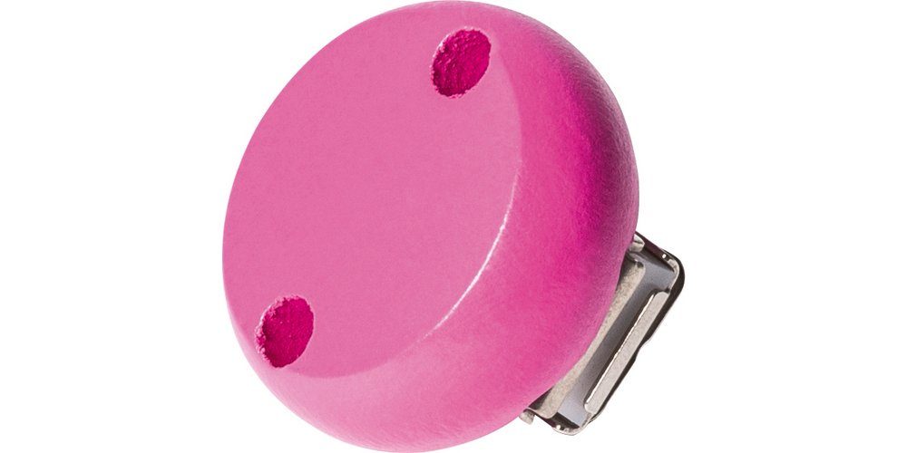 Knorr Prandell Schnuller Schnullerketten Holzklip Halterung, 30 mm Pink