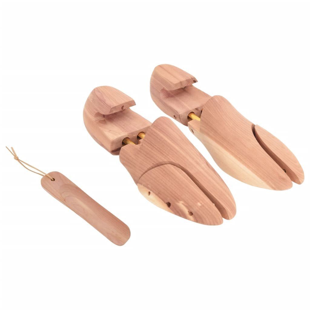 vidaXL Schuhspanner Schuhspanner mit Schuhlöffel EU 40-41 Massivholz Zeder (1-tlg)