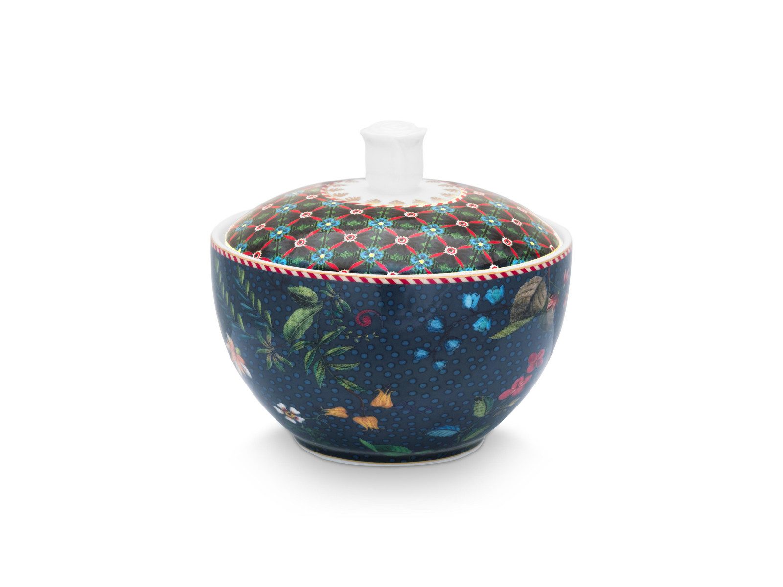 PiP Studio Zuckerdose Berry Blues Zuckerdose blau 300ml, Porzellan