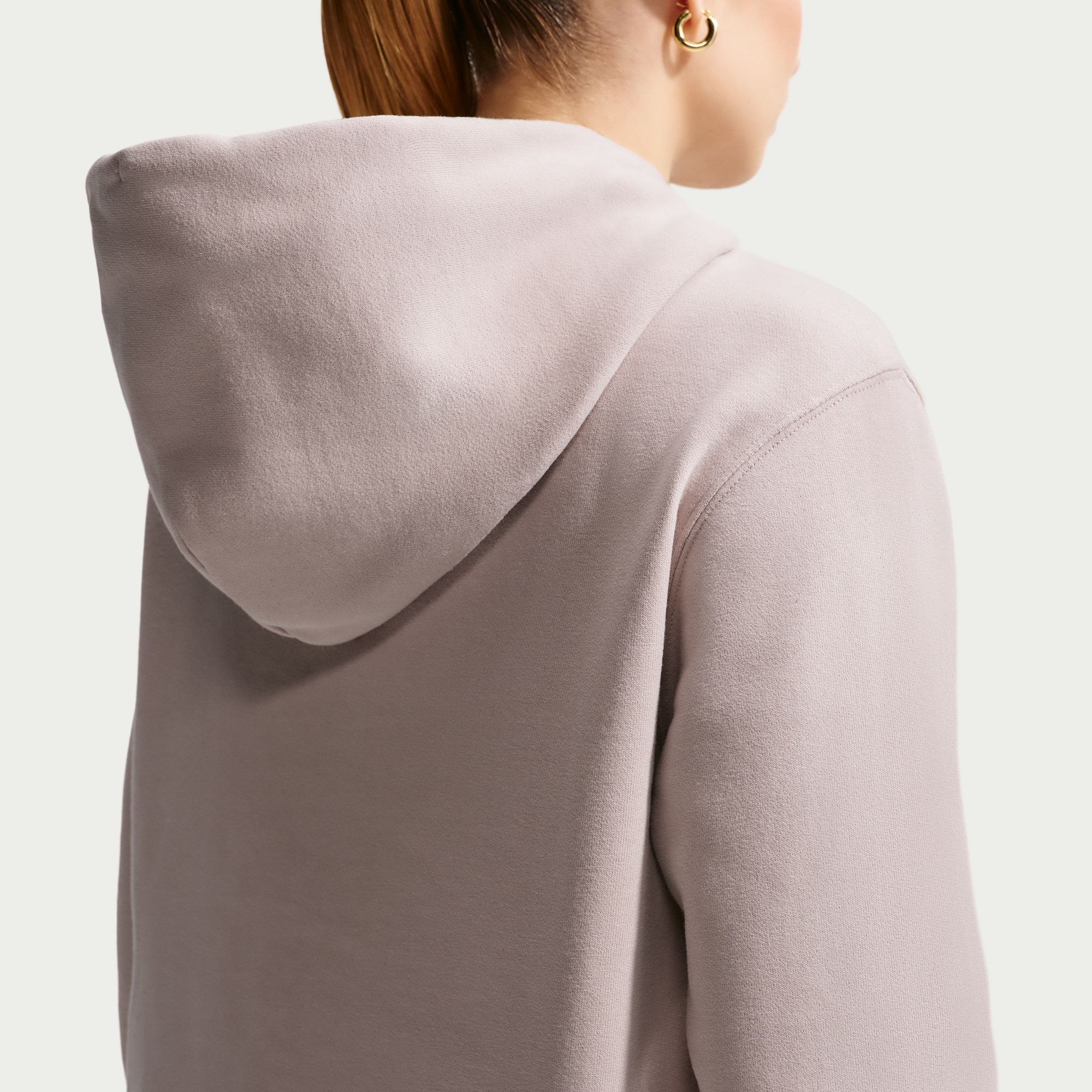 Nike Sportswear Kapuzensweatjacke W NK STDO FLC MW STD FZ HDY mit Kapuze, Langarm, aus angerauter Sweatware