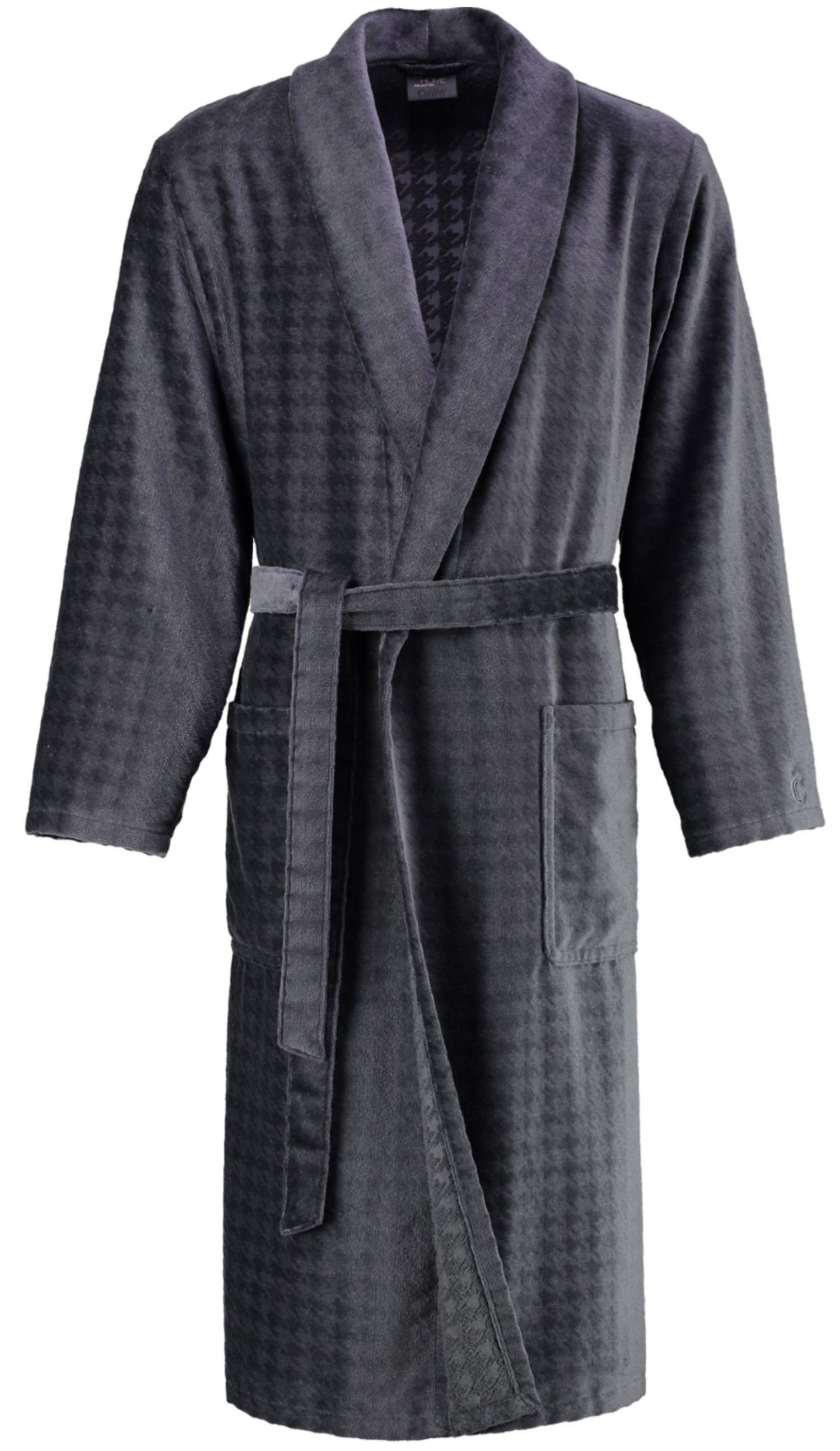 Cawö Herrenbademantel 1716, Langform, Baumwolle, Schalkragen, Gürtel, Schal günstig online kaufen