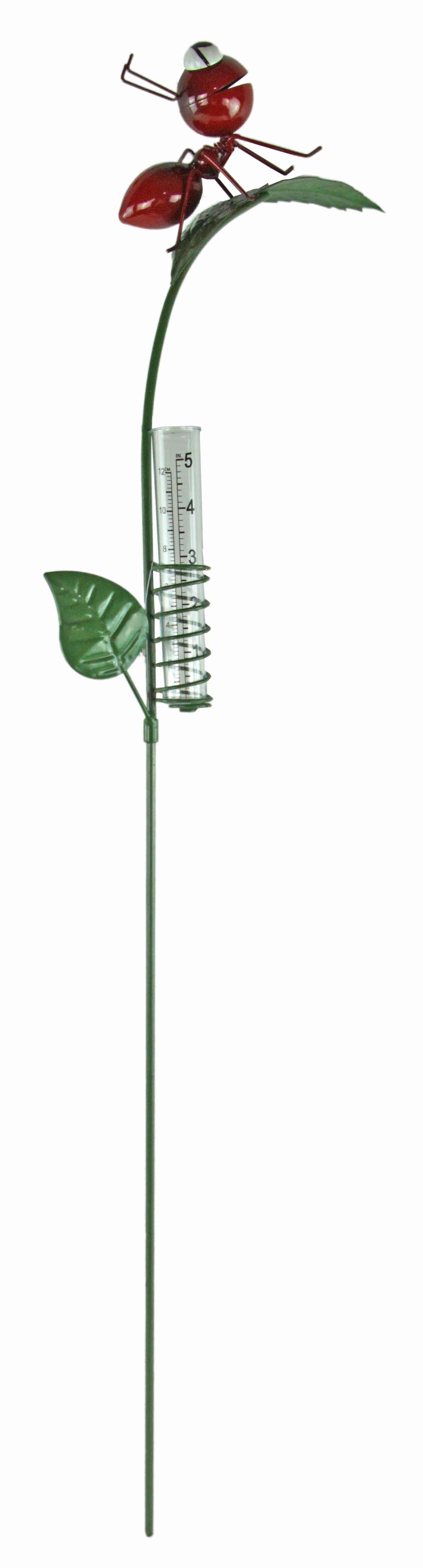 Holzwurm GmbH Dekorativer Gartenstecker „Ameise“ – Ihr charmanter Regenmesser Regenmesser (Regenanzeige)